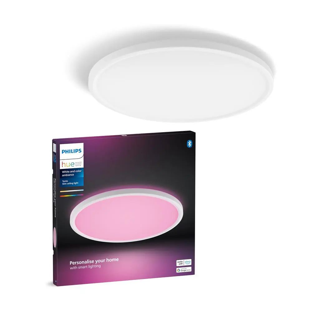 Philips Hue LED Deckenleuchte Tento rund weiß RGB Ø 43 cm RGB