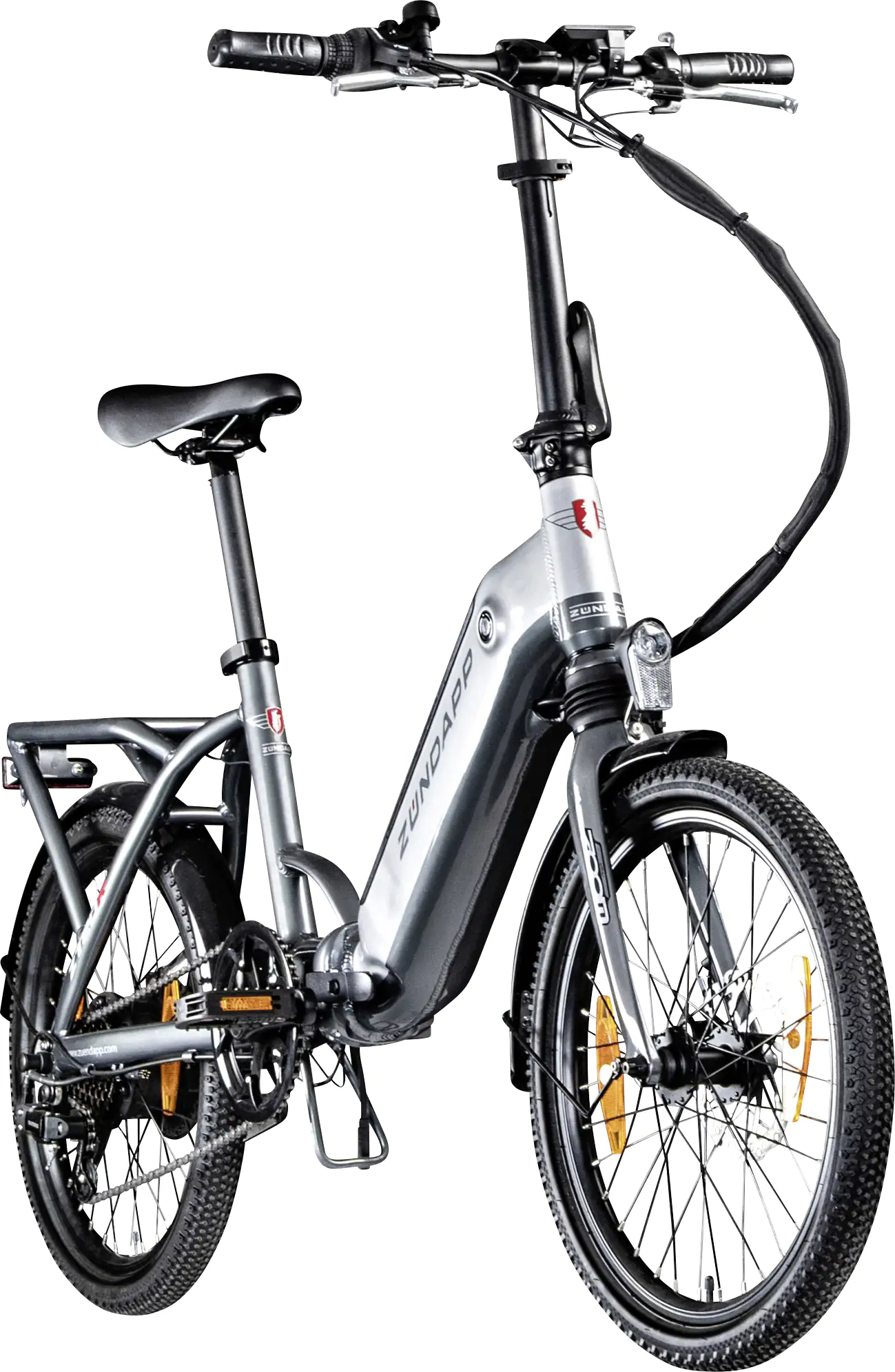 Zündapp E-Bike Faltrad ZT20R 20 Zoll RH 36cm 6-Gang 468 Wh grau