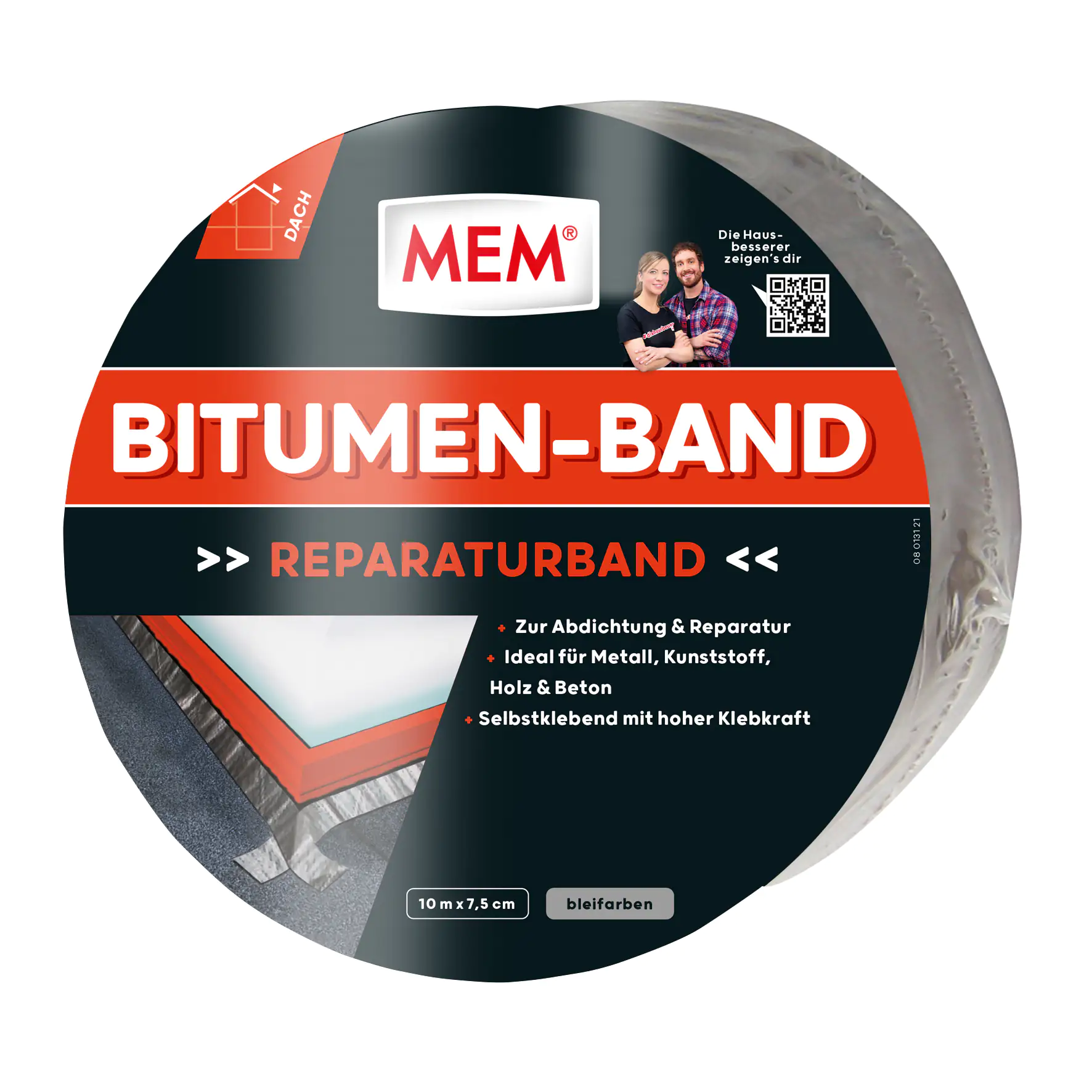 MEM Bitumen-Band 10 m x 7,5 cm blei MEM Bitumen-Band 10 m x 7,5 cm blei