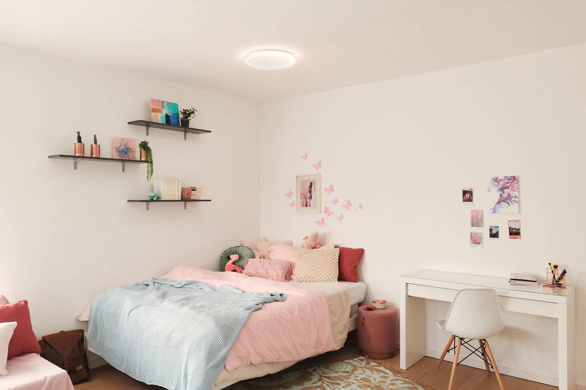 Ledvance Smart+ LED Deckenleuchte Orbis Sparkle weiß Ø 46 cm 24 W dimmbar