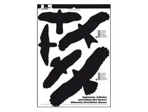 Swissinno Vogel Aufkleber für Fensterscheiben & Glasflächen 5 Stück