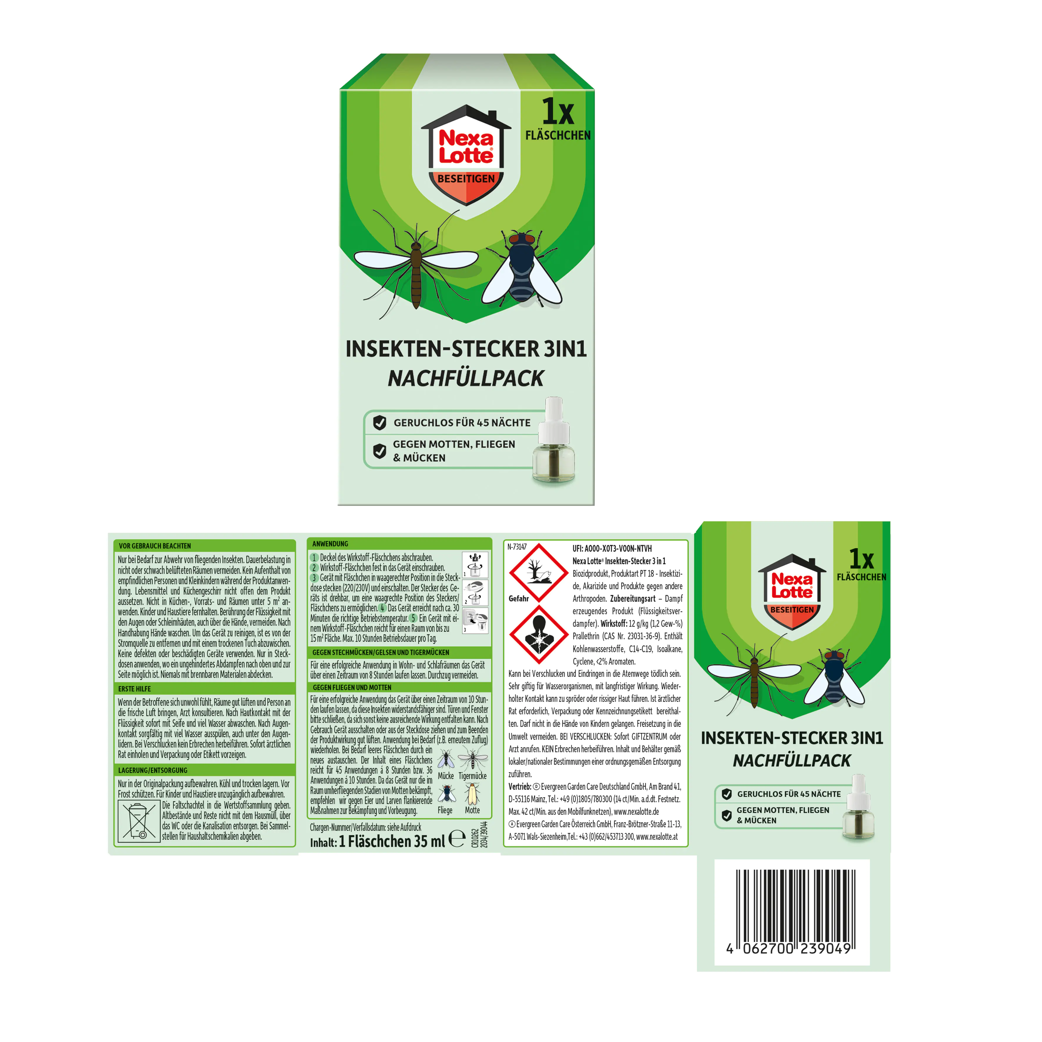Nexa Lotte Insektenstecker 3in1 Nachfüllpack 35 ml