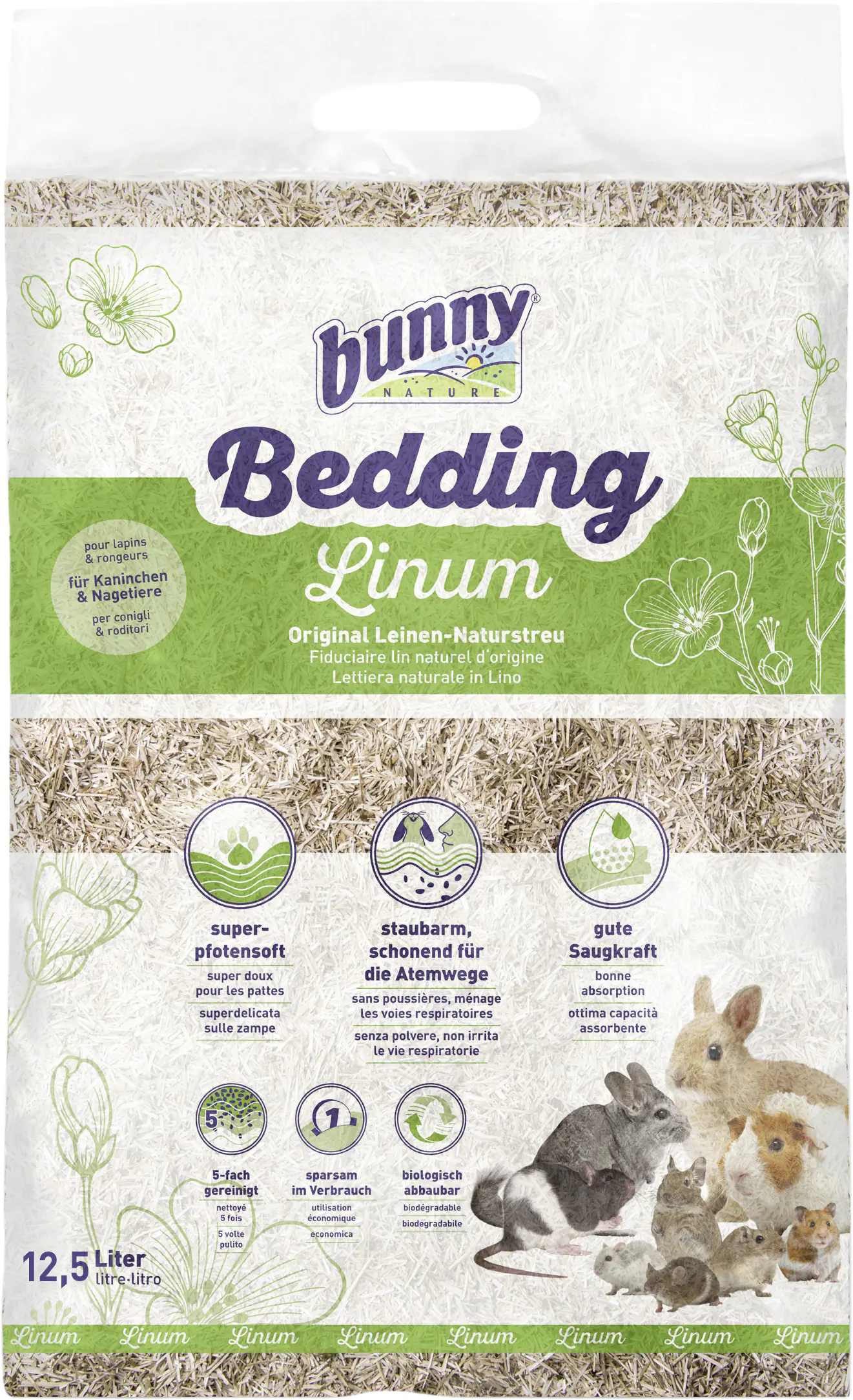 bunny Bedding Linum 12,5 l für Nager bunny Bedding Linum 12,5 l für Nager