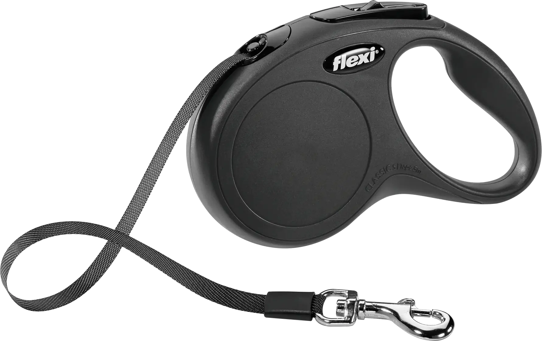 Flexi Hundeleine New Classic S schwarz, Gurt