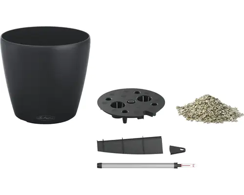 Lechuza Pflanztopf Classico Eco 35 cm Kunststoff dunkelgrau