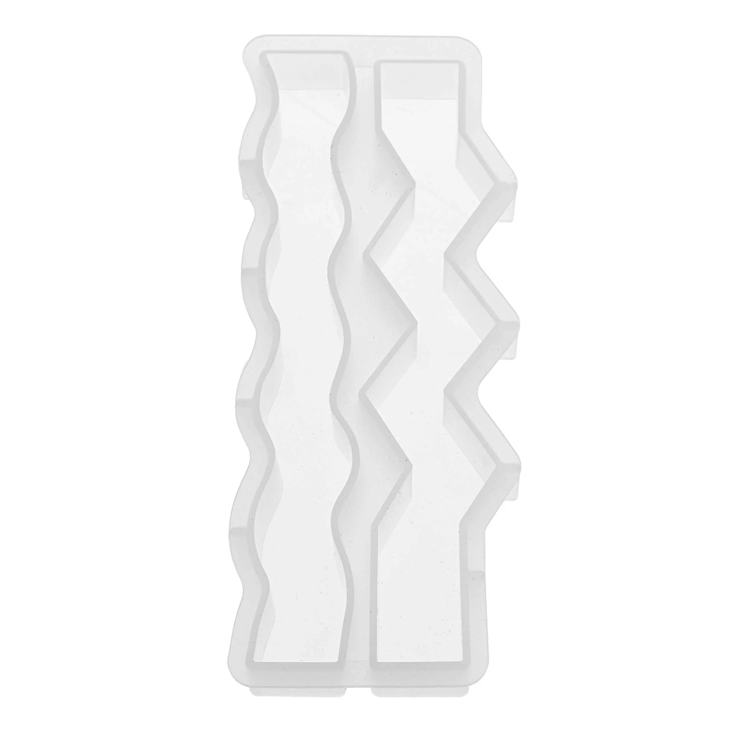 Glorex Kerzengießform aus Silikon Welle Zickzack 23 x 2,8 cm