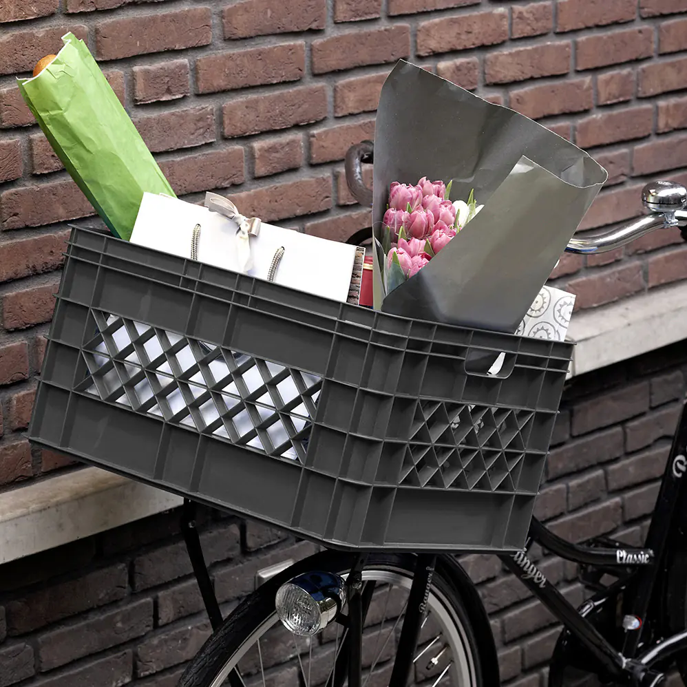 Sunware offene Aufbewahrungsbox Square 52L anthrazit 50 x 40 x 26 cm Sunware offene Aufbewahrungsbox Square 52L anthrazit 50 x 40 x 26 cm