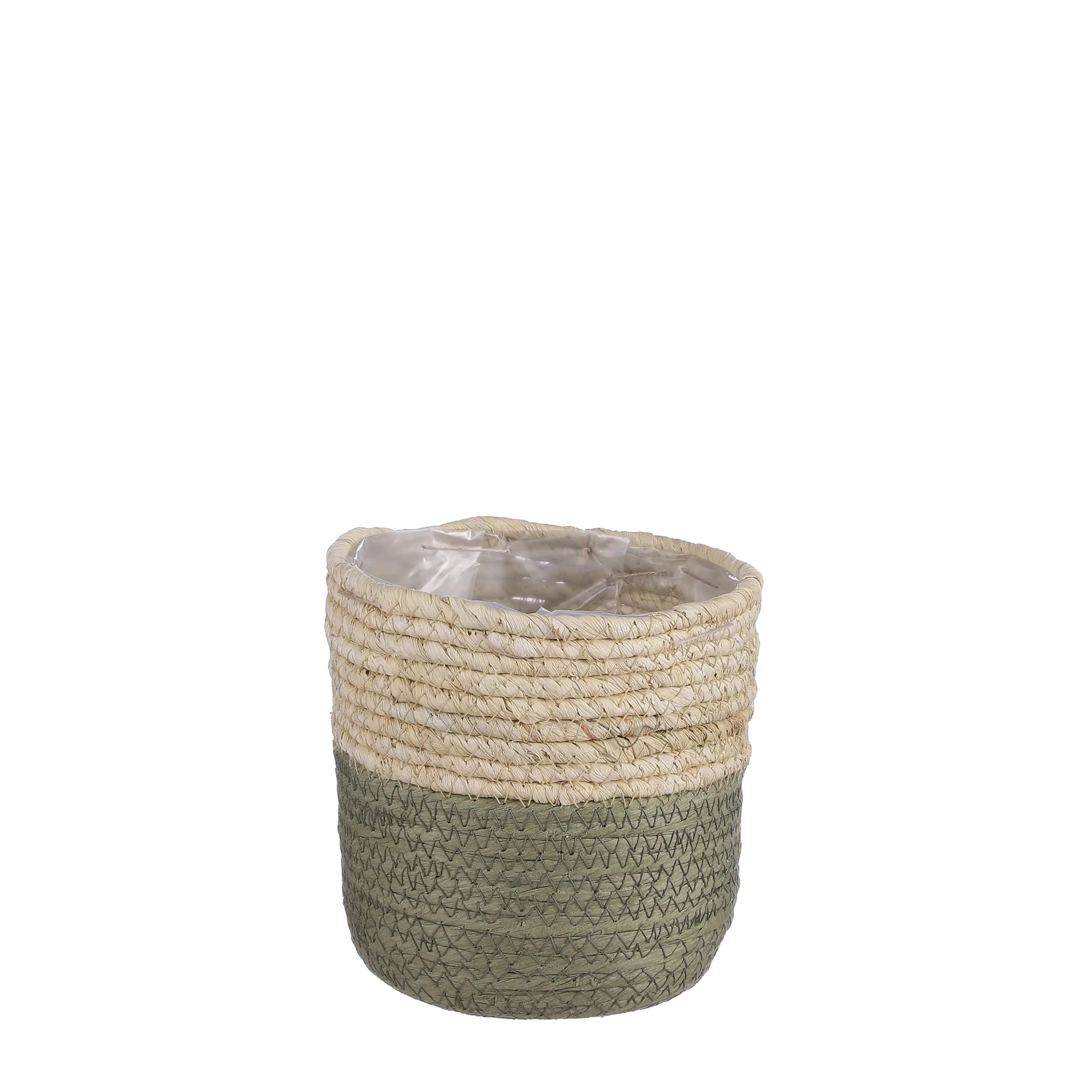 Mica Aufbewahrungskorb Rachel rund grün 14 x 14 cm
