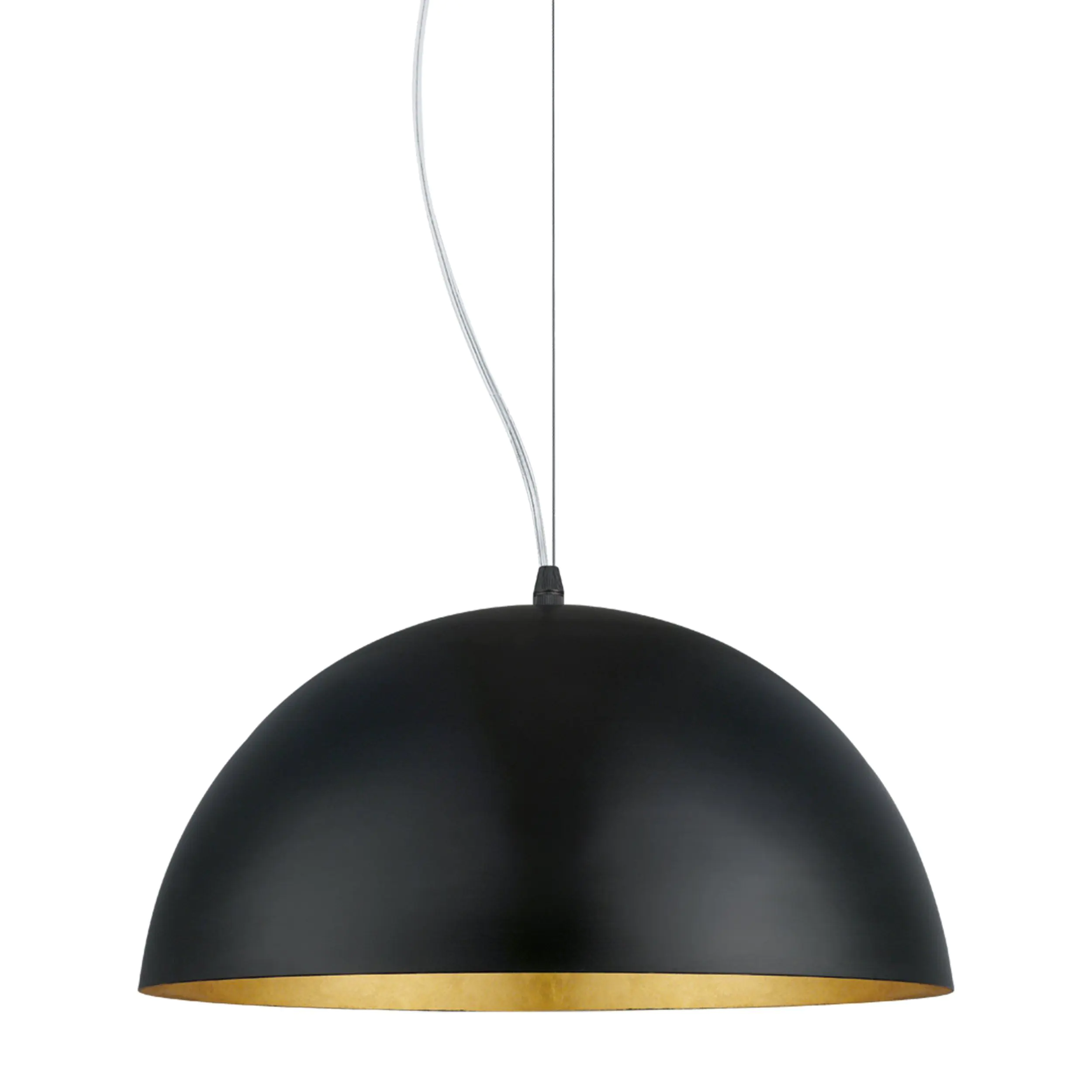 Eglo Pendelleuchte Gaetano 1 E27, schwarz / gold Eglo Pendelleuchte Gaetano 1 E27, schwarz / gold
