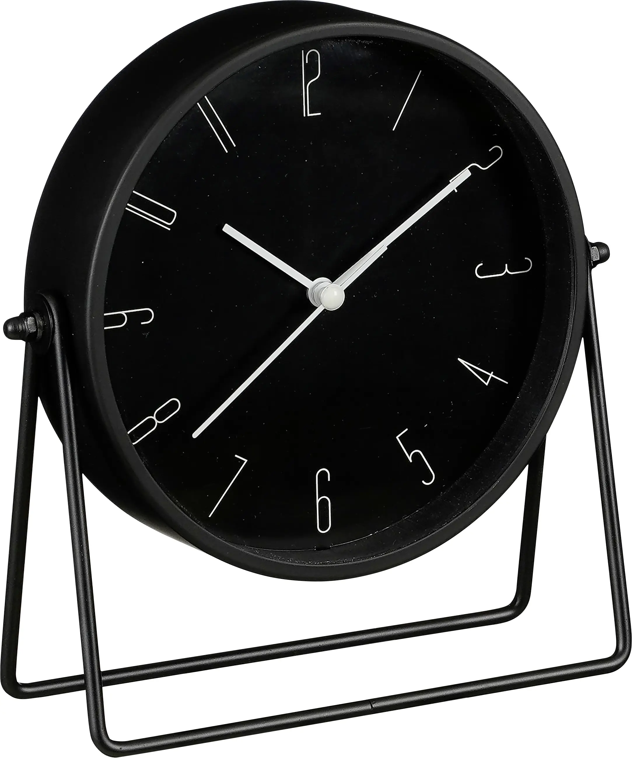 Mica Tischuhr Corky Glocke schwarz Eisen Ø 18,5 cm