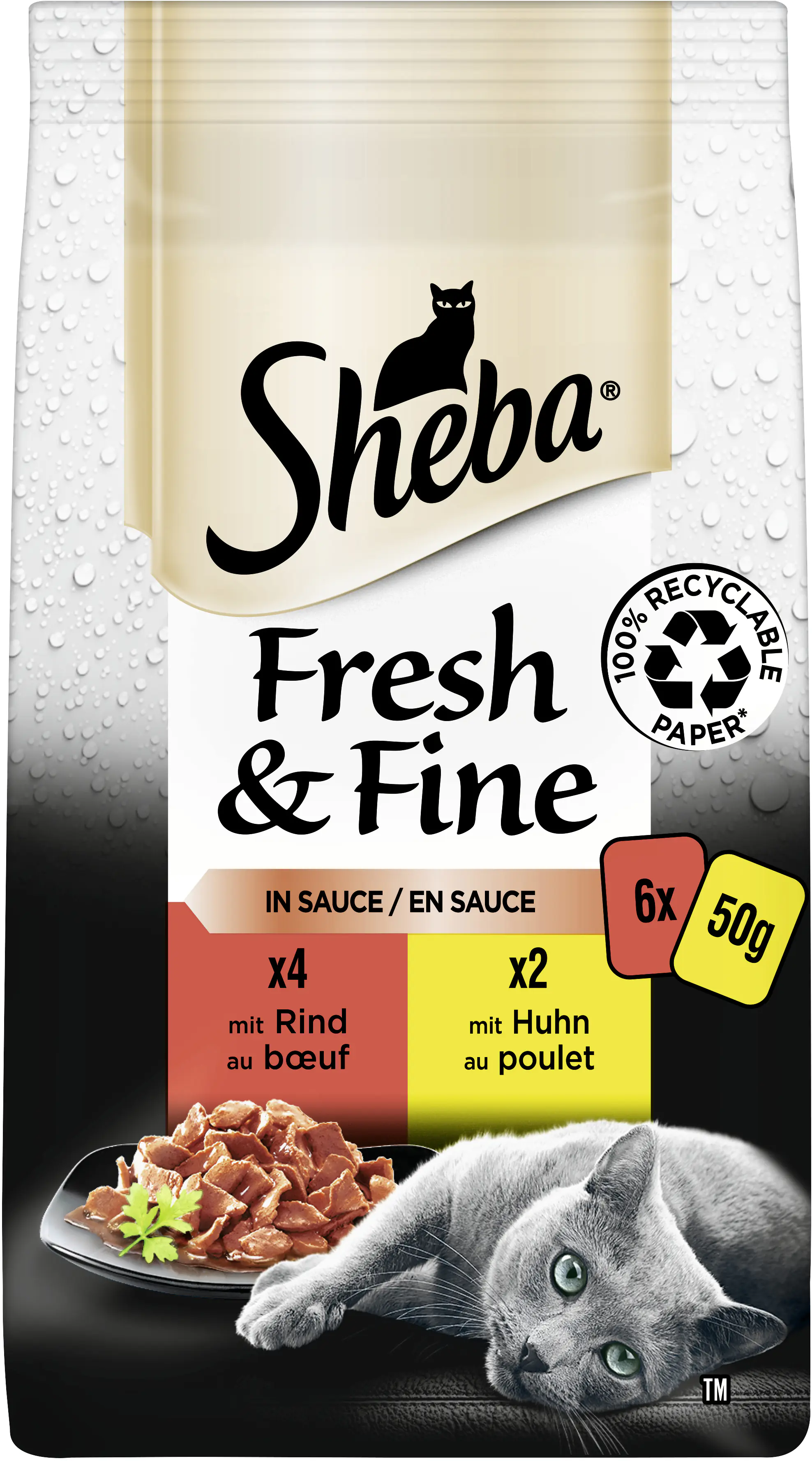 Sheba Multipack Fresh & Fine in Sauce Feine Vielfalt 6x 6x50 g