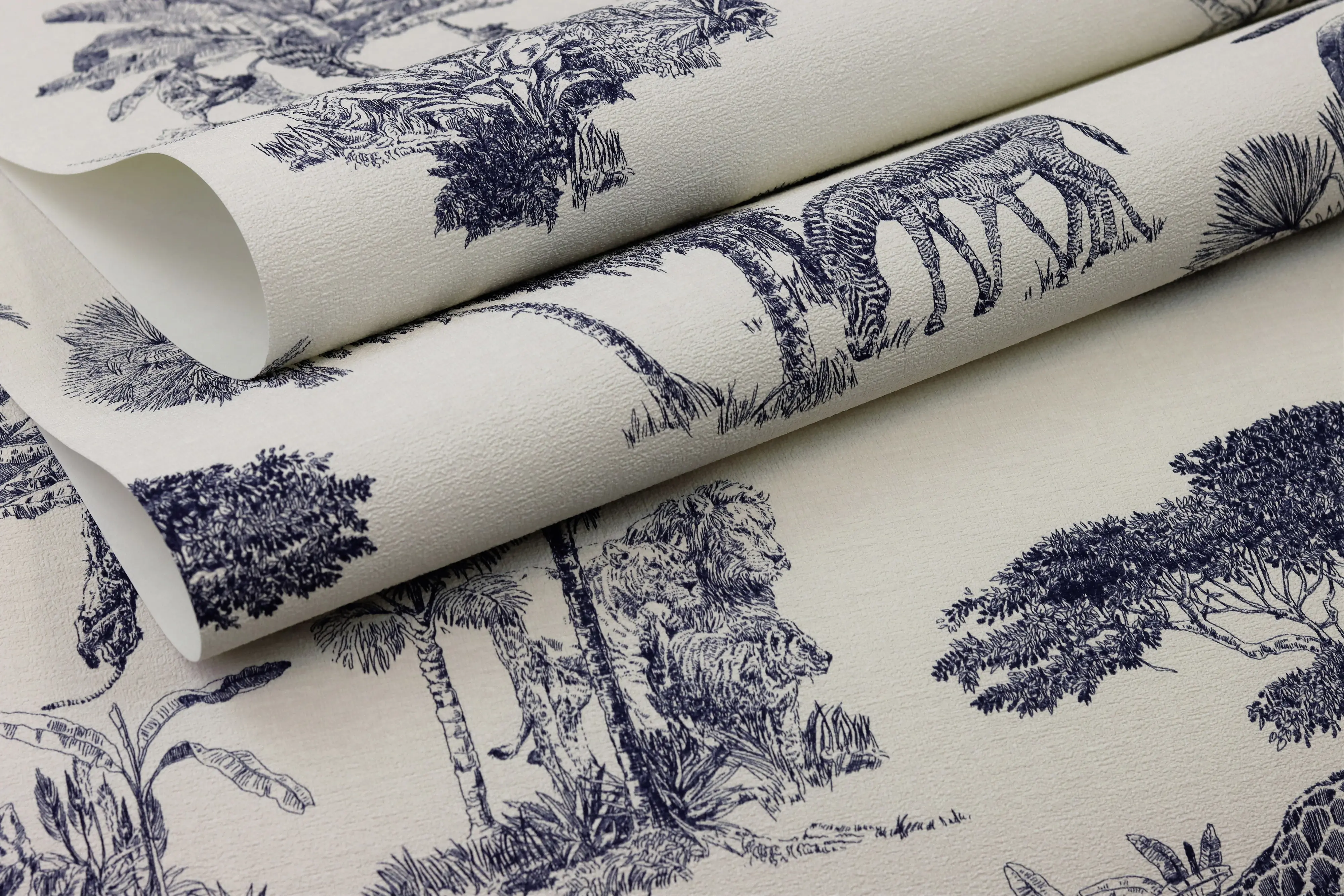 Rasch Vliestapete 555011 Blau-Indigo Muster & Motive 10,05 m x 0,53 m