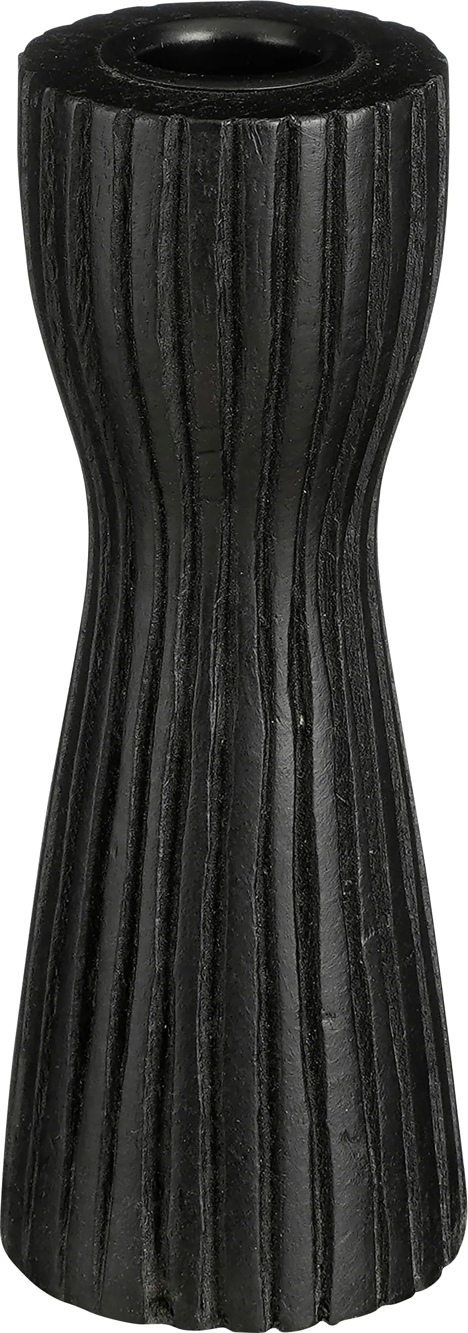Mica Kerzenständer Indiana schwarz Mangoholz 15 cm