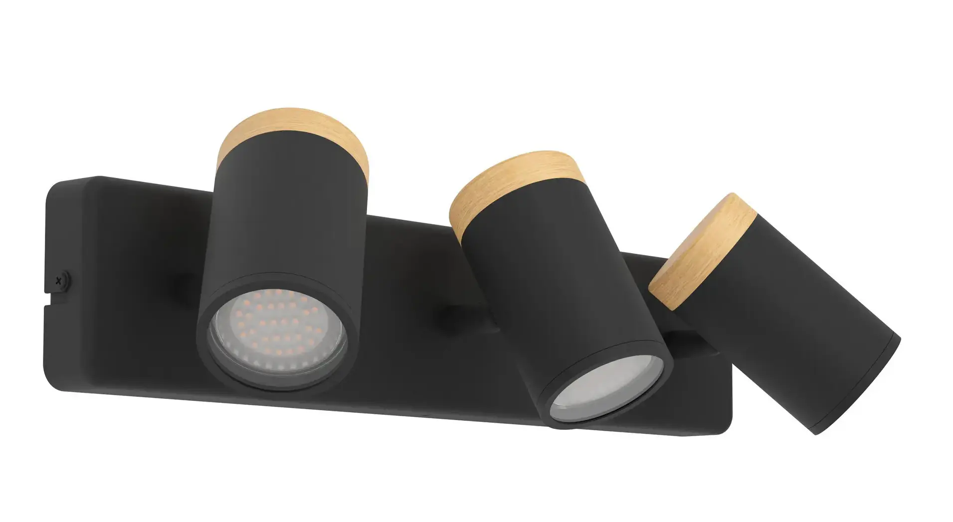 Eglo Leuchten 3er Spot Consuma schwarz 40 x 12 cm