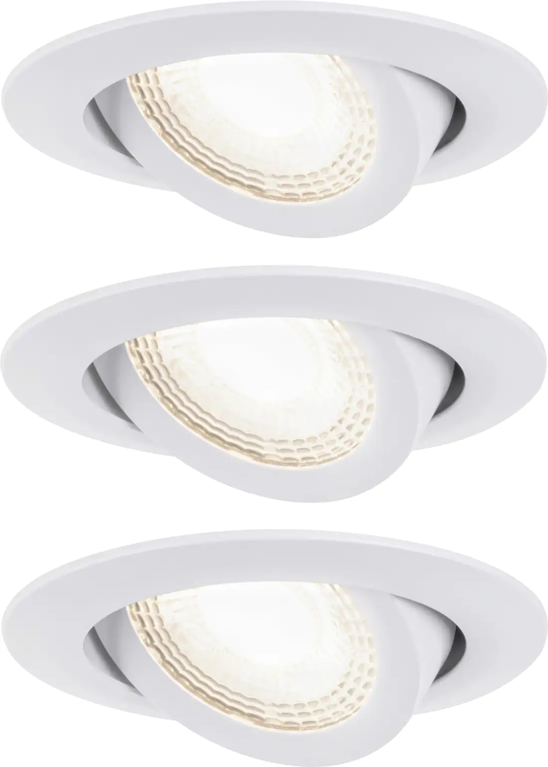 Paulmann LED Einbauleuchte 3er-Set weiß schwenkbar