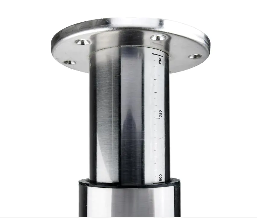 Hettich Tischbein 7,6 x 70 - 110 cm Stahl Edelstahl-Optik - 1 Stück Hettich Tischbein 7,6 x 70 - 110 cm Stahl Edelstahl-Optik - 1 Stück