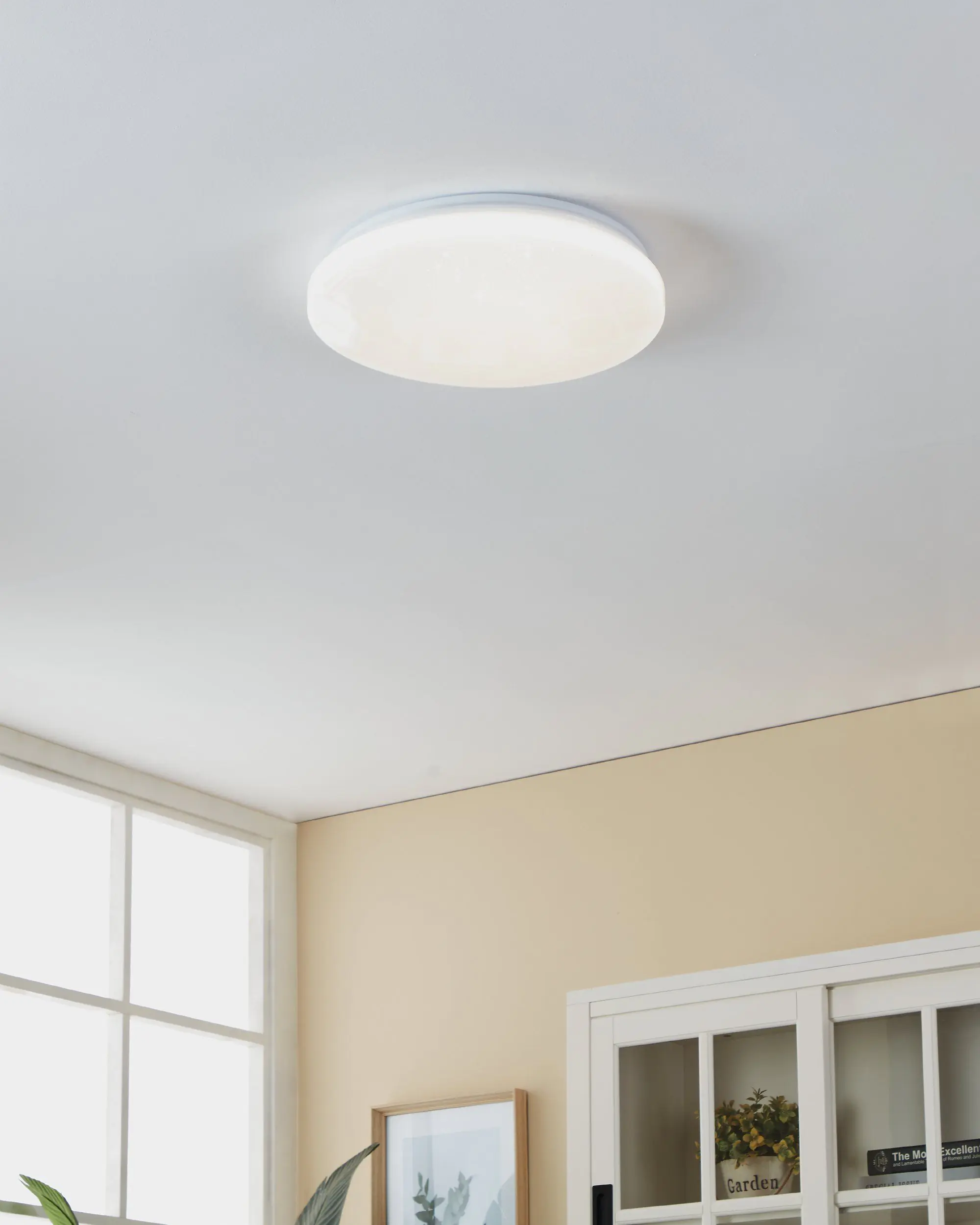 Eglo LED Deckenleuchte Frania-S weiß Ø 31 cm neutralweiß mit Kristalleffekt Eglo LED Deckenleuchte Frania-S weiß Ø 31 cm neutralweiß mit Kristalleffekt