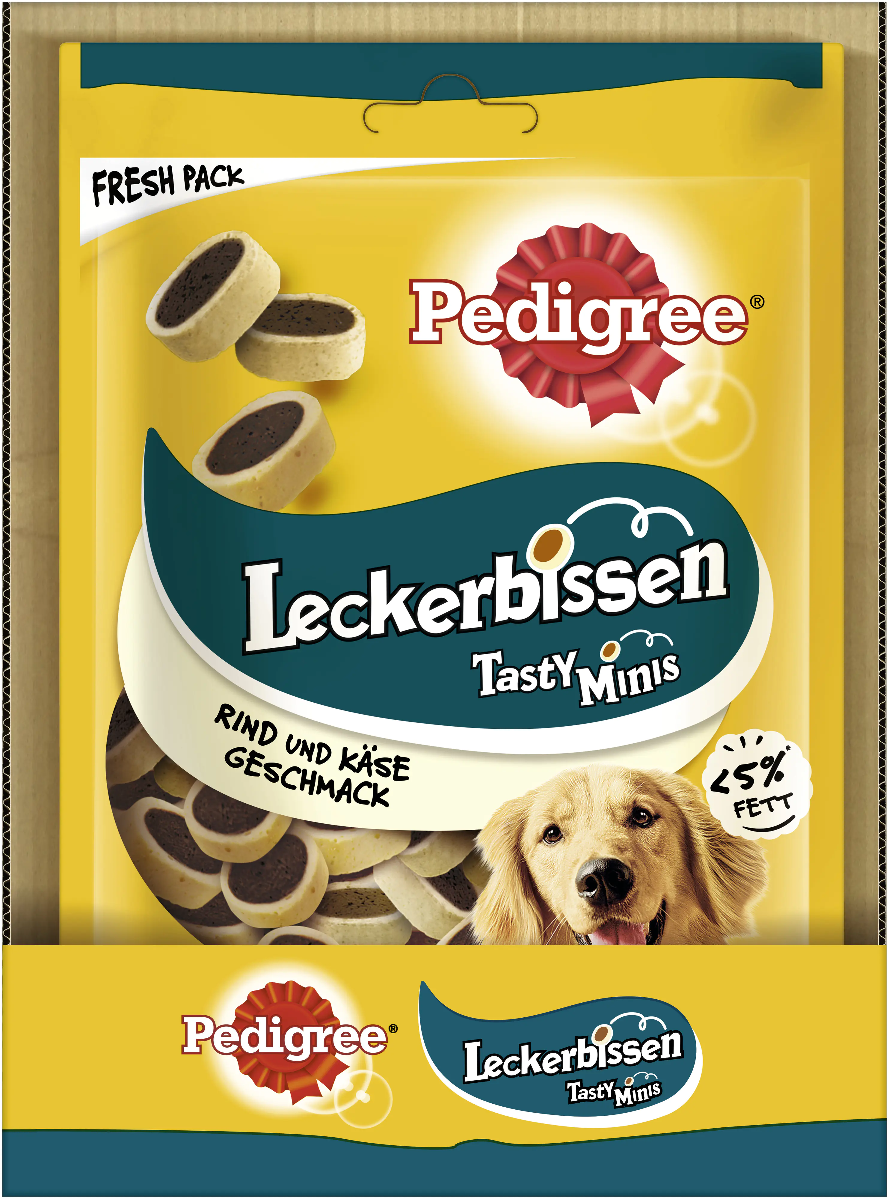 Pedigree Leckerbissen mit Käse- & Rindgeschmack Hundesnack 140 g