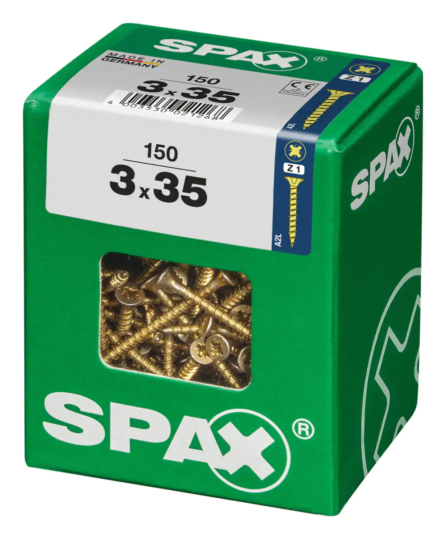 Spax Universalschrauben 3.0 x 35 mm PZ 1 - 150 Stk.