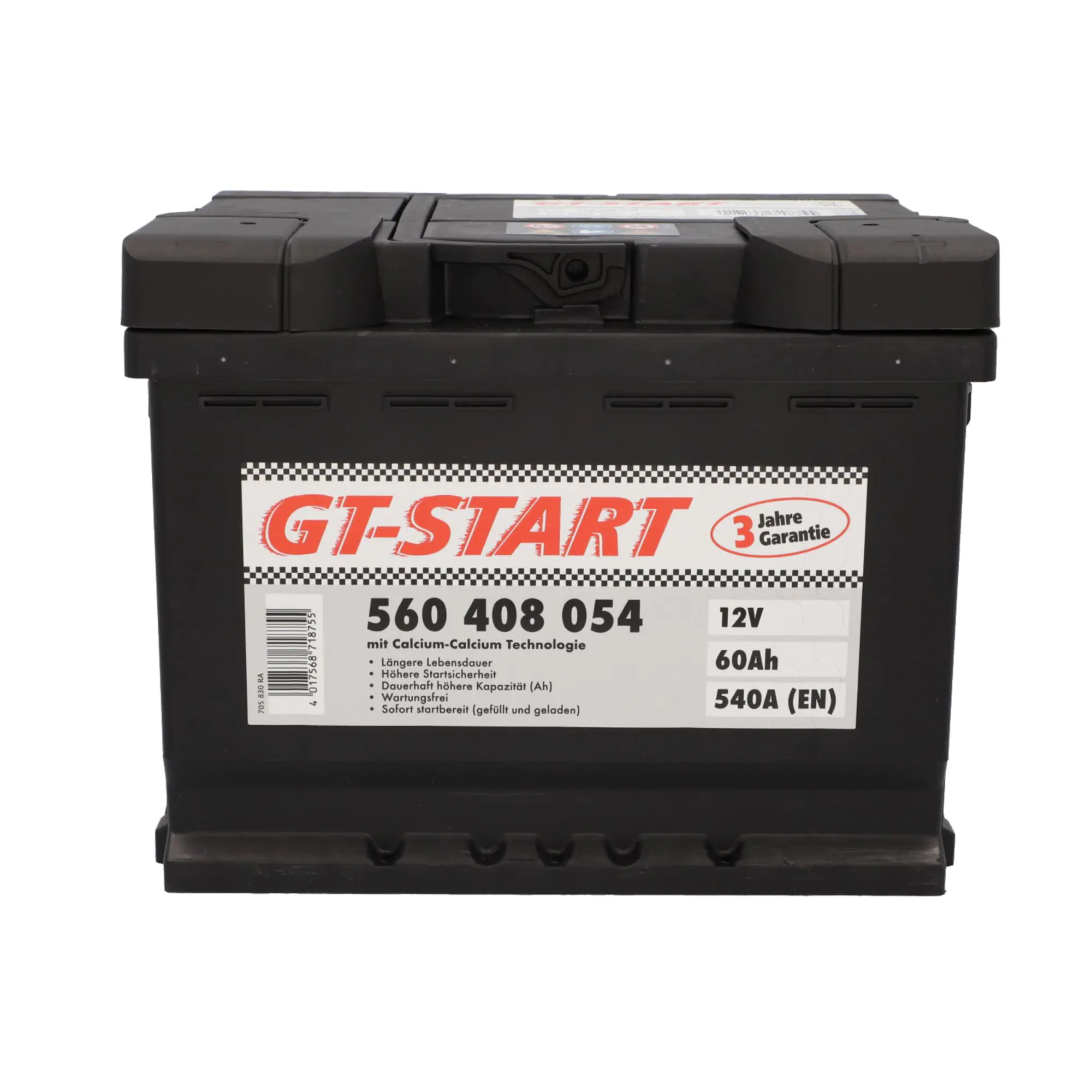 GT-Start Starterbatterie SLI 60Ah 540A 