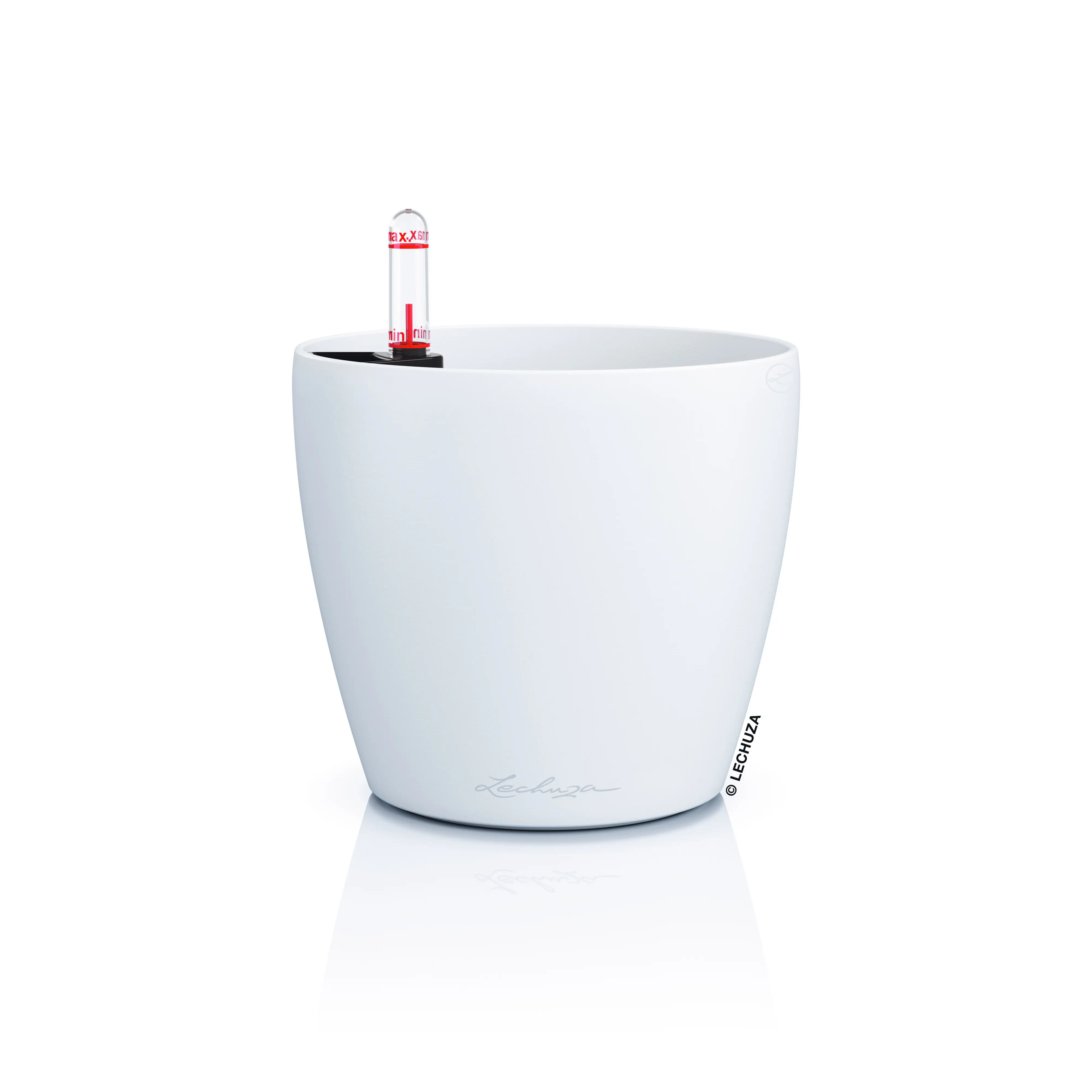 Lechuza Pflanzgefäß-Set Classico Color 14 Kunststoff weiß Ø 15,2 x 13,7 cm