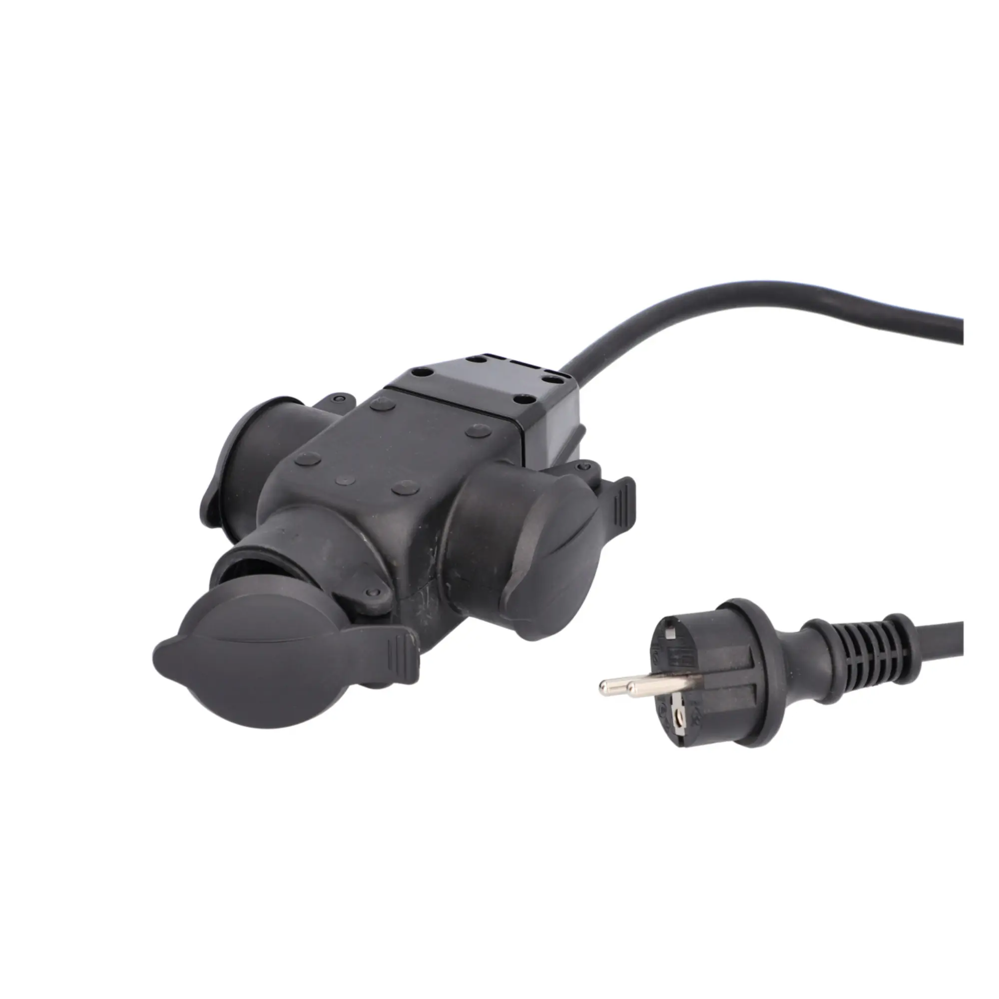 Unitec Verlängerungskabel mit 3 Schutzkontaktsteckdosen 50 cm schwarz Unitec Verlängerungskabel mit 3 Schutzkontaktsteckdosen 50 cm schwarz