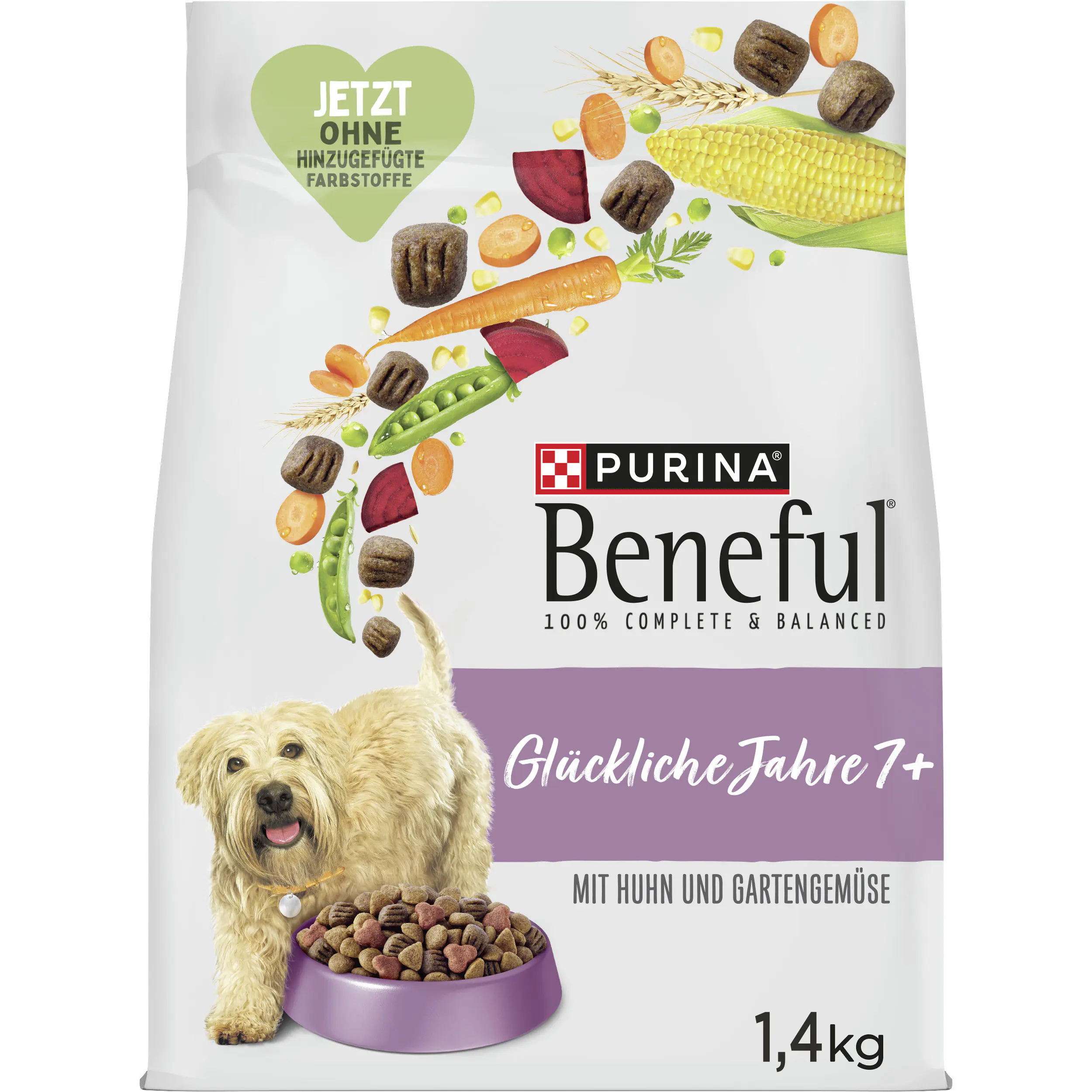 Purina Beneful Hundetrockenfutter Senior 1,4 kg Huhn & Gemüse 