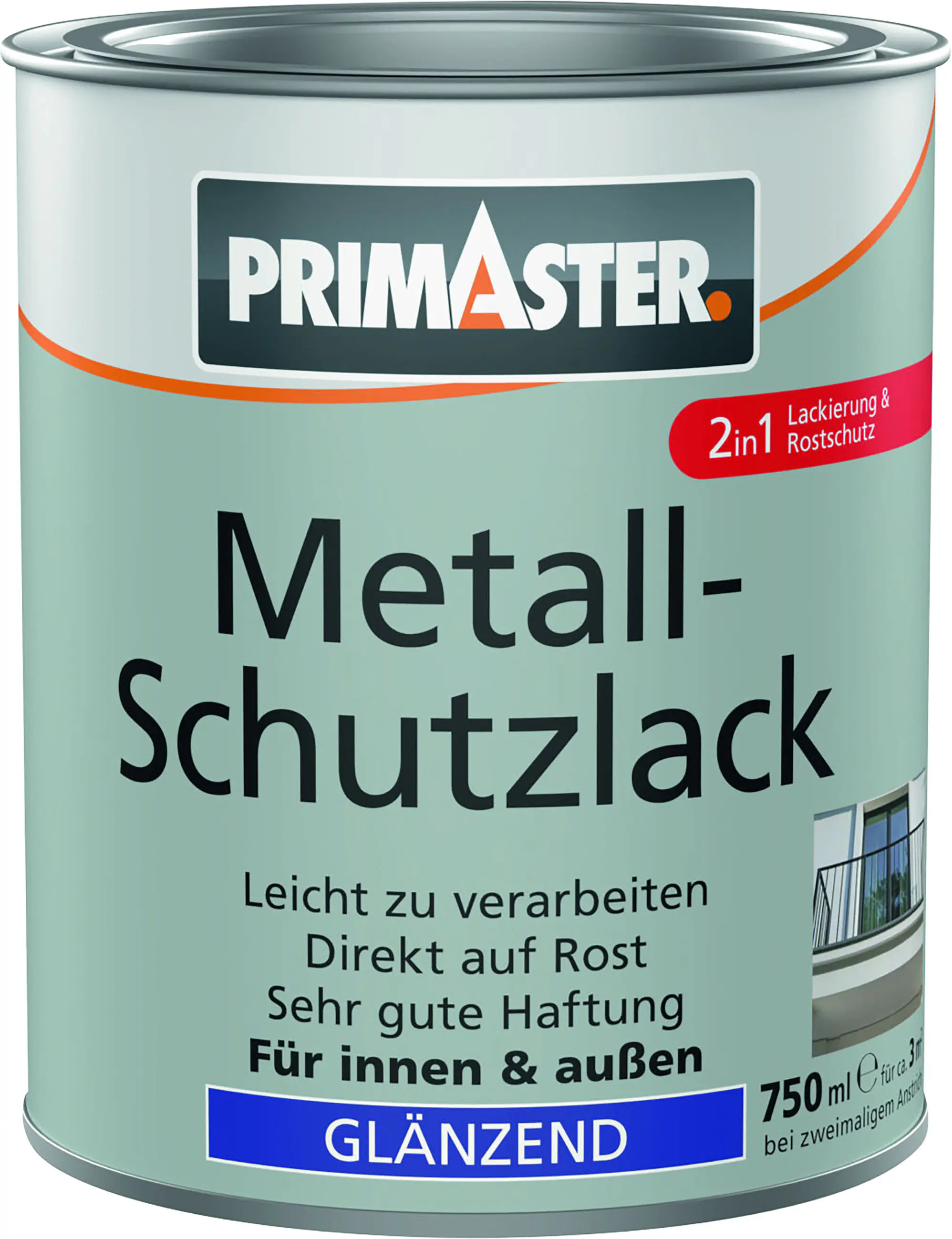 Primaster Metall-Schutzlack anthrazitgrau hochglänzend 750 ml