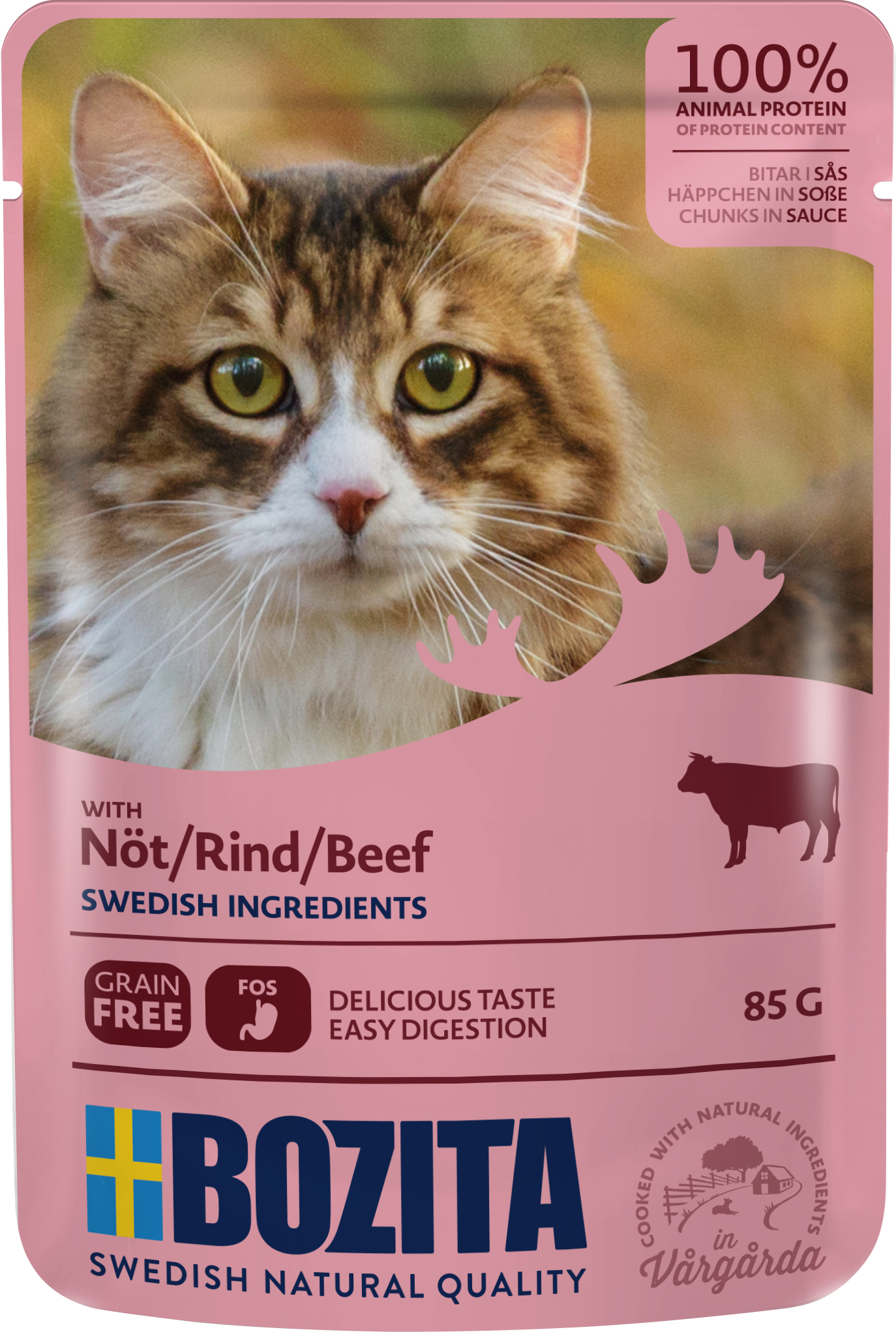 Bozita Cat HiS Katzennassfutter Adult getreidefrei 85 g Rind