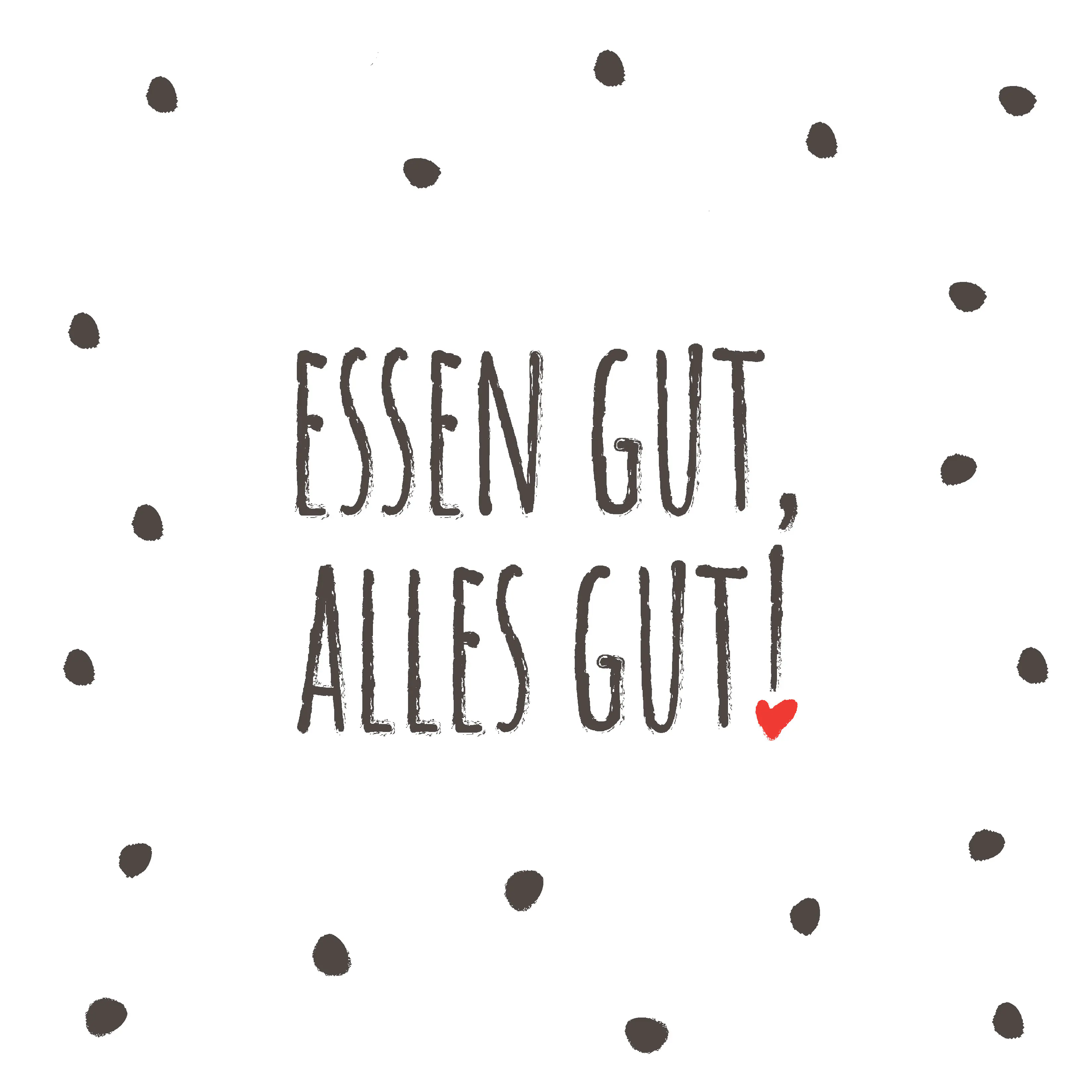 Duni Servietten Essen Gut 33 x 33 cm - 20er Pack