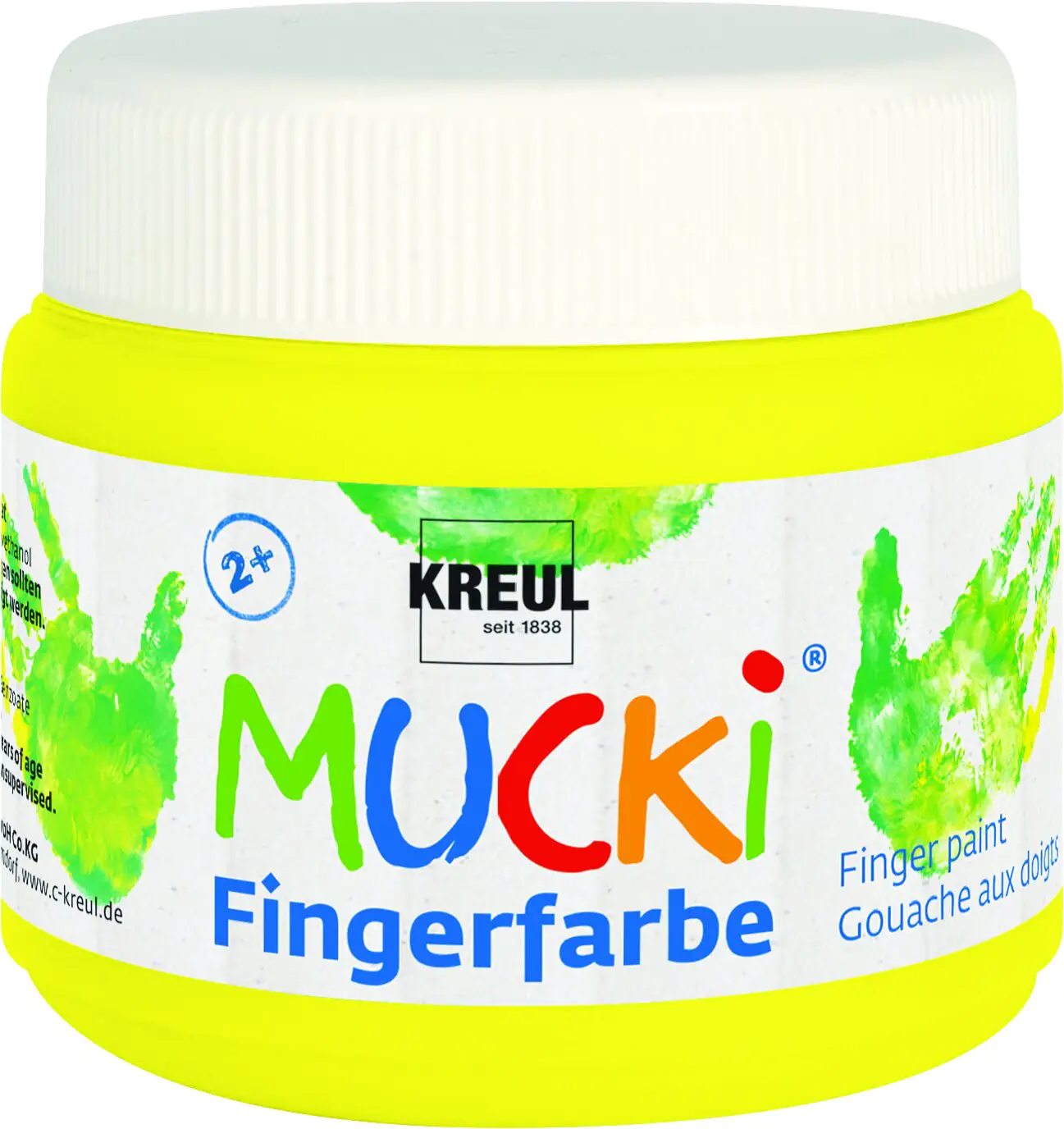 Kreul Mucki Fingerfarbe quietschgelb 150 ml