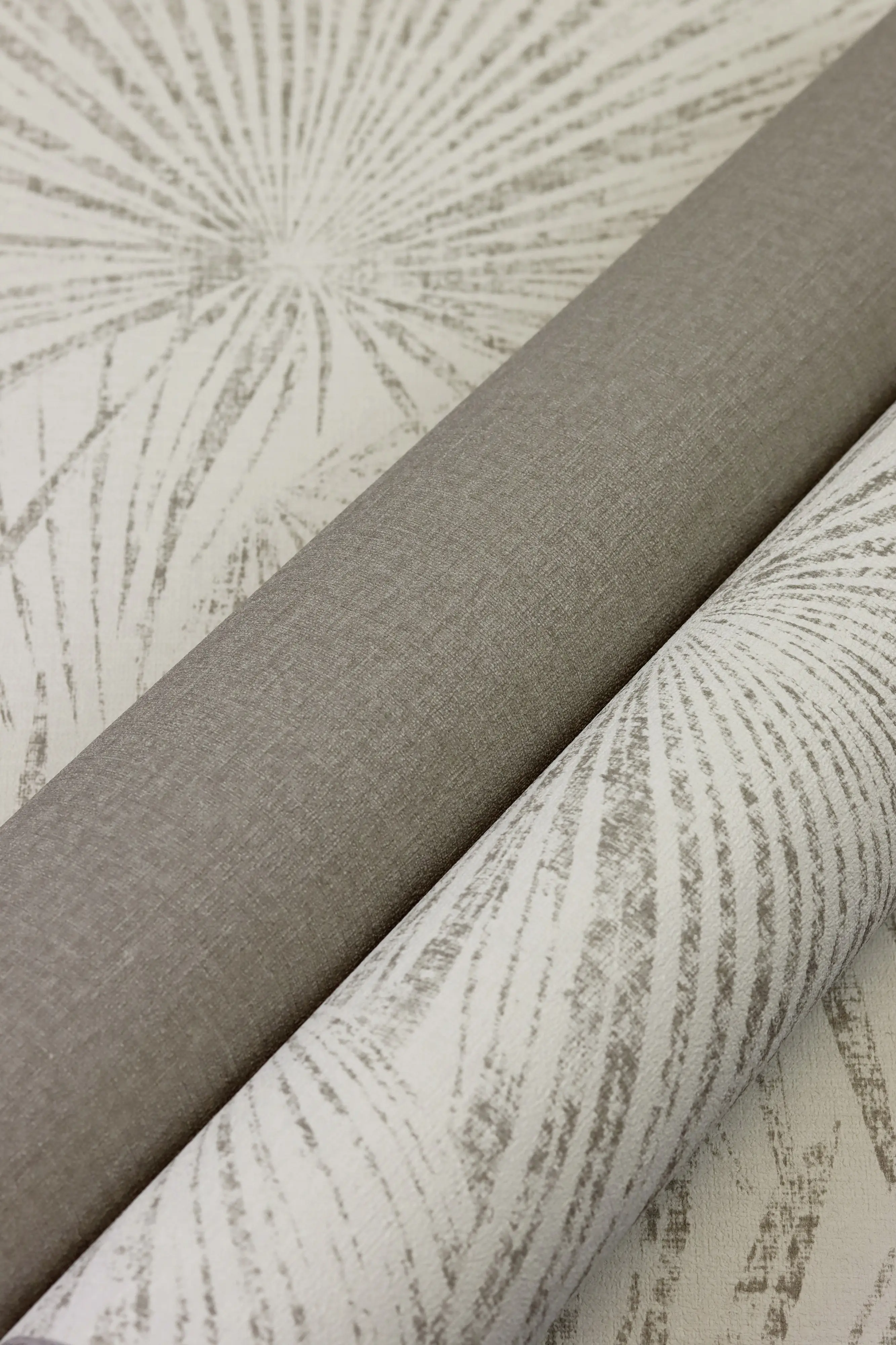 Rasch Vliestapete 555868 Beige-Leinen dunkel Uni 10,05 m x 0,53 m