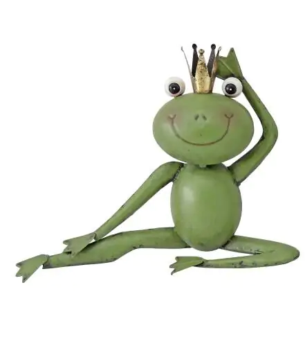 TrendLine Dekofigur Frosch Metall 35 x 27 cm grün  TrendLine Dekofigur Frosch Metall 35 x 27 cm grün