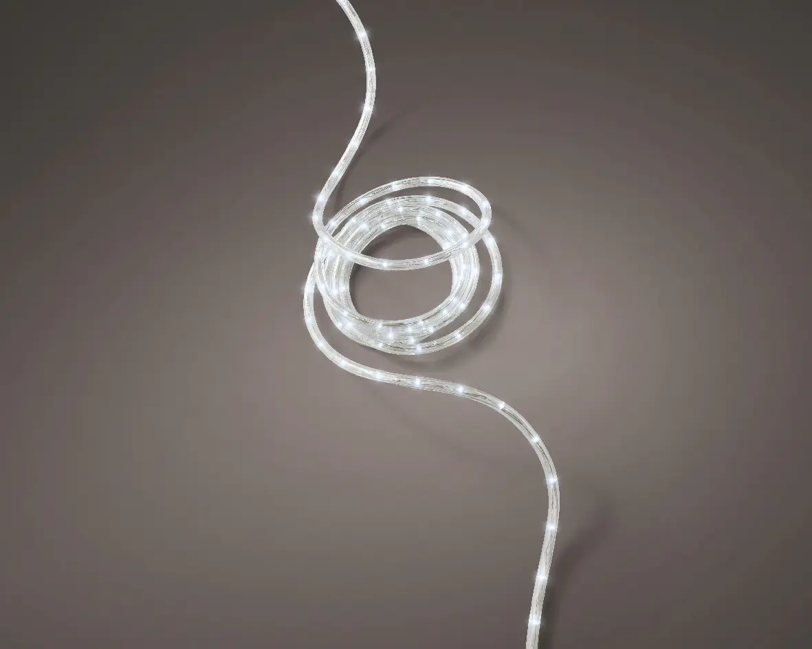 Kaemingk Micro LED Seilbeleuchtung transparent kaltweiß 50 Lichter 500 cm Kaemingk Micro LED Seilbeleuchtung transparent kaltweiß 50 Lichter 500 cm