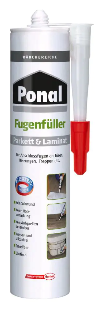 Ponal Fugenfüller Parkett & Laminat 280 ml Kartusche, Räuchereiche