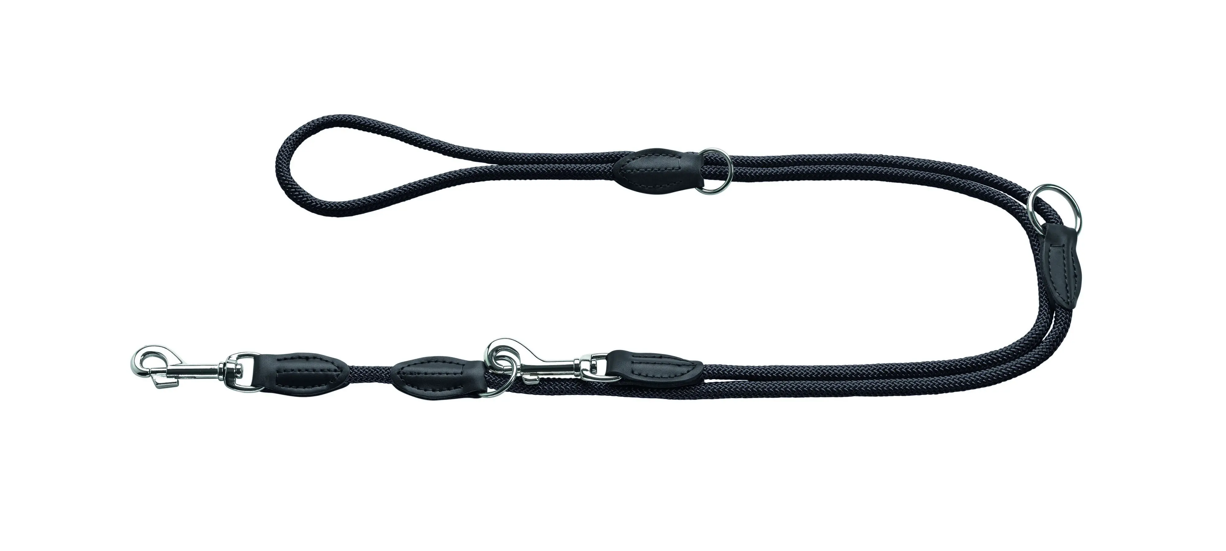 Hunter Hundeleine Führleine verstellbar Freestyle 2 m x 0,8 cm schwarz