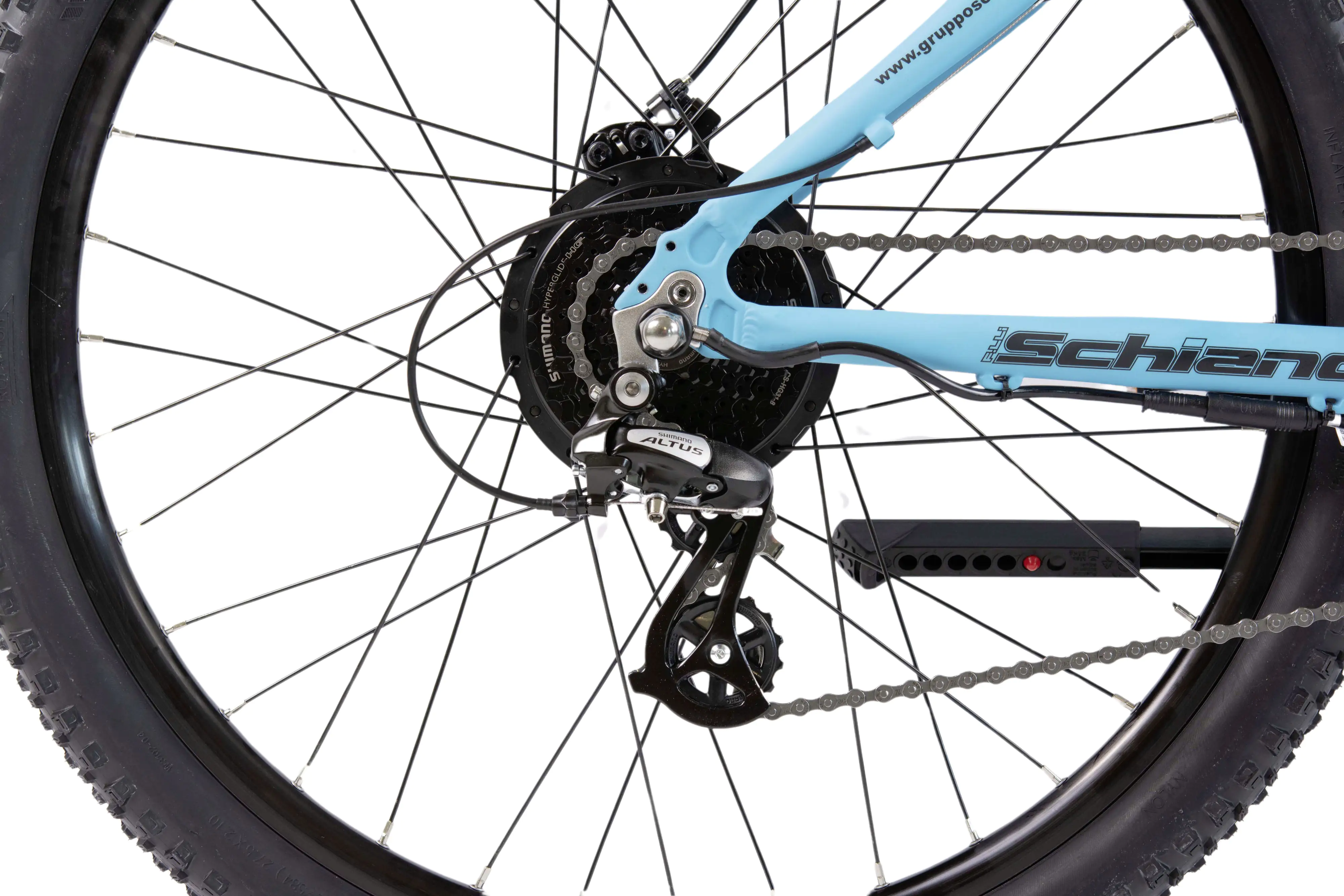 Schiano E-MTB BRAVER 27 Zoll 24-Gang water blue matt Schiano E-MTB BRAVER 27 Zoll 24-Gang water blue matt