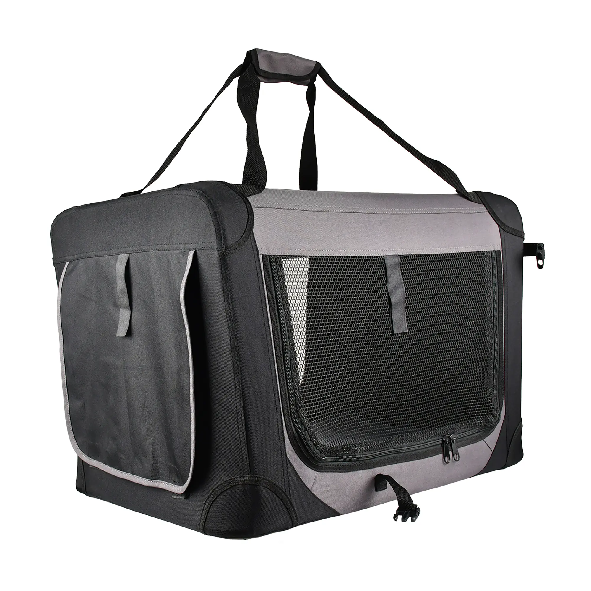 Trendline Hundetransportbox S schwarz-grau