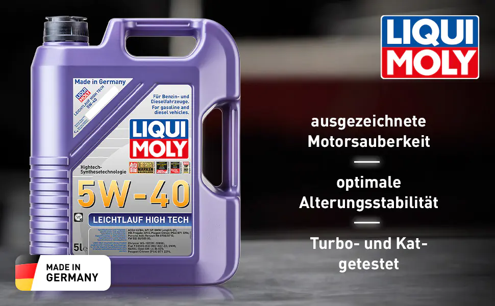 Liqui Moly Motoröl Leichtlauf High Tech 5W-40 5 L Liqui Moly Motoröl Leichtlauf High Tech 5W-40 5 L