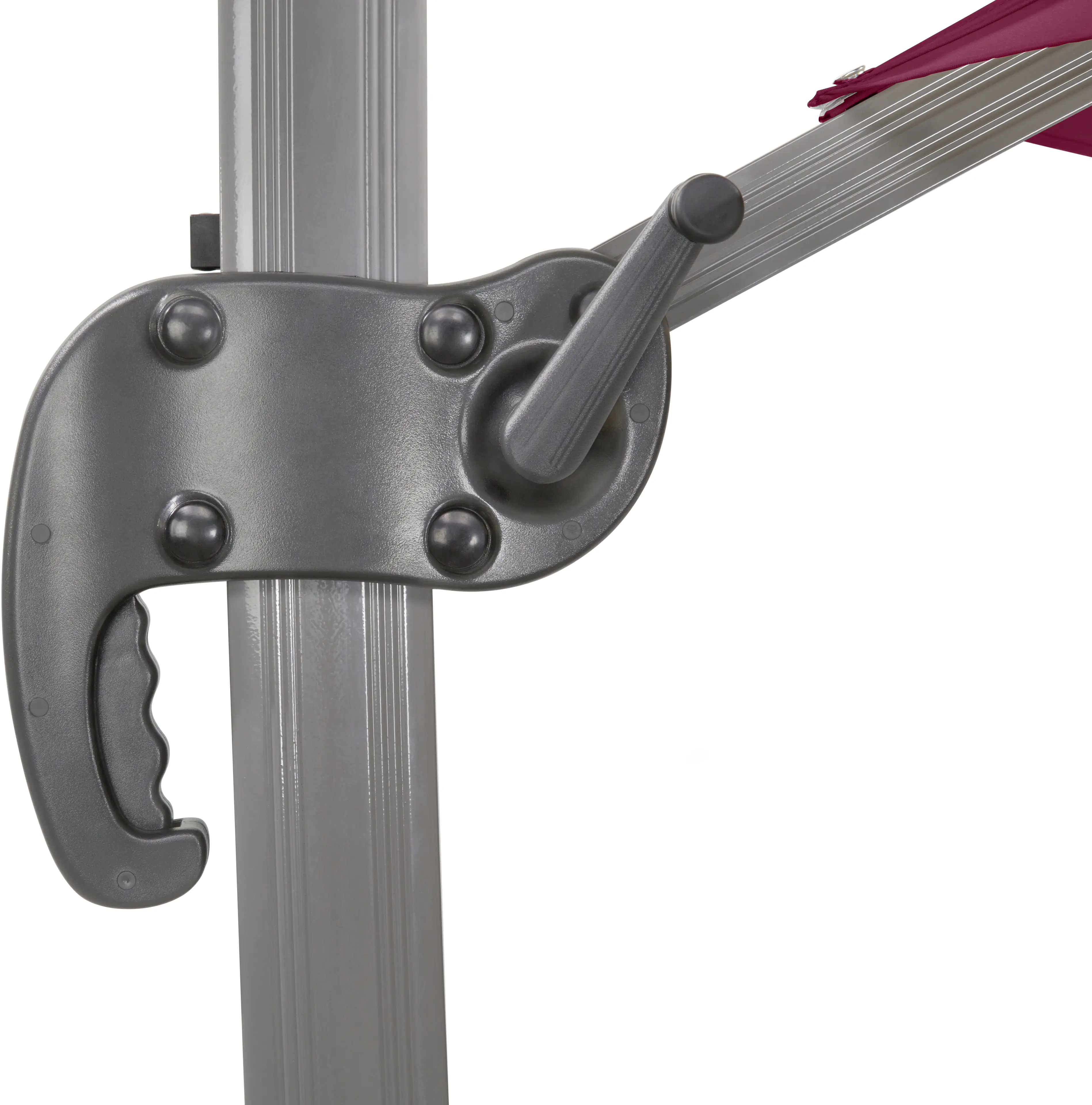 Schneider Ampelschirm Rhodos Rondo bordeaux Ø 350 cm