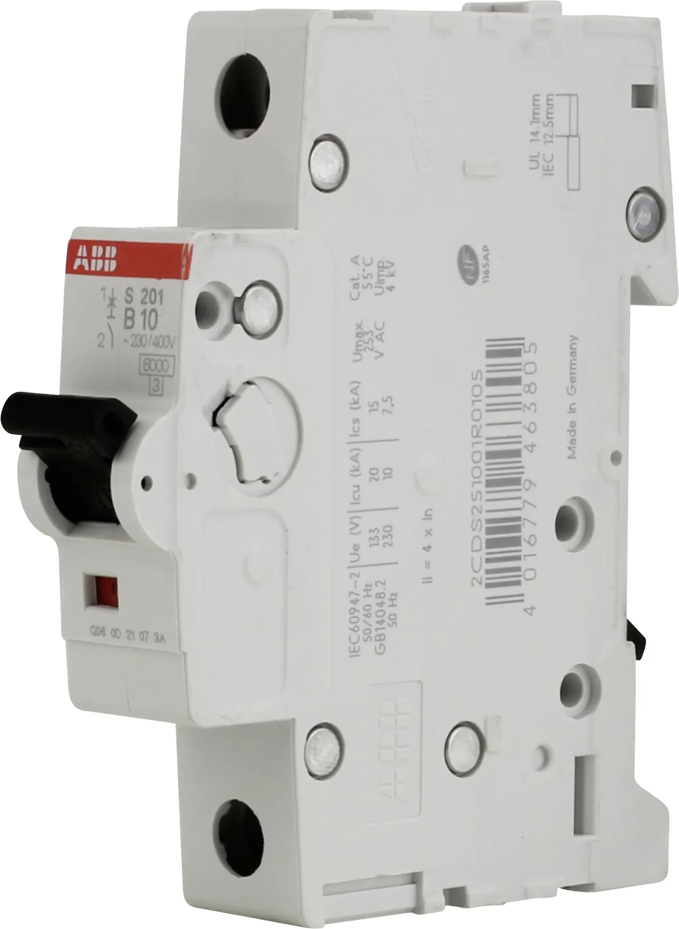 ABB Leitungsschutzschalter B10 10A, 1-polig