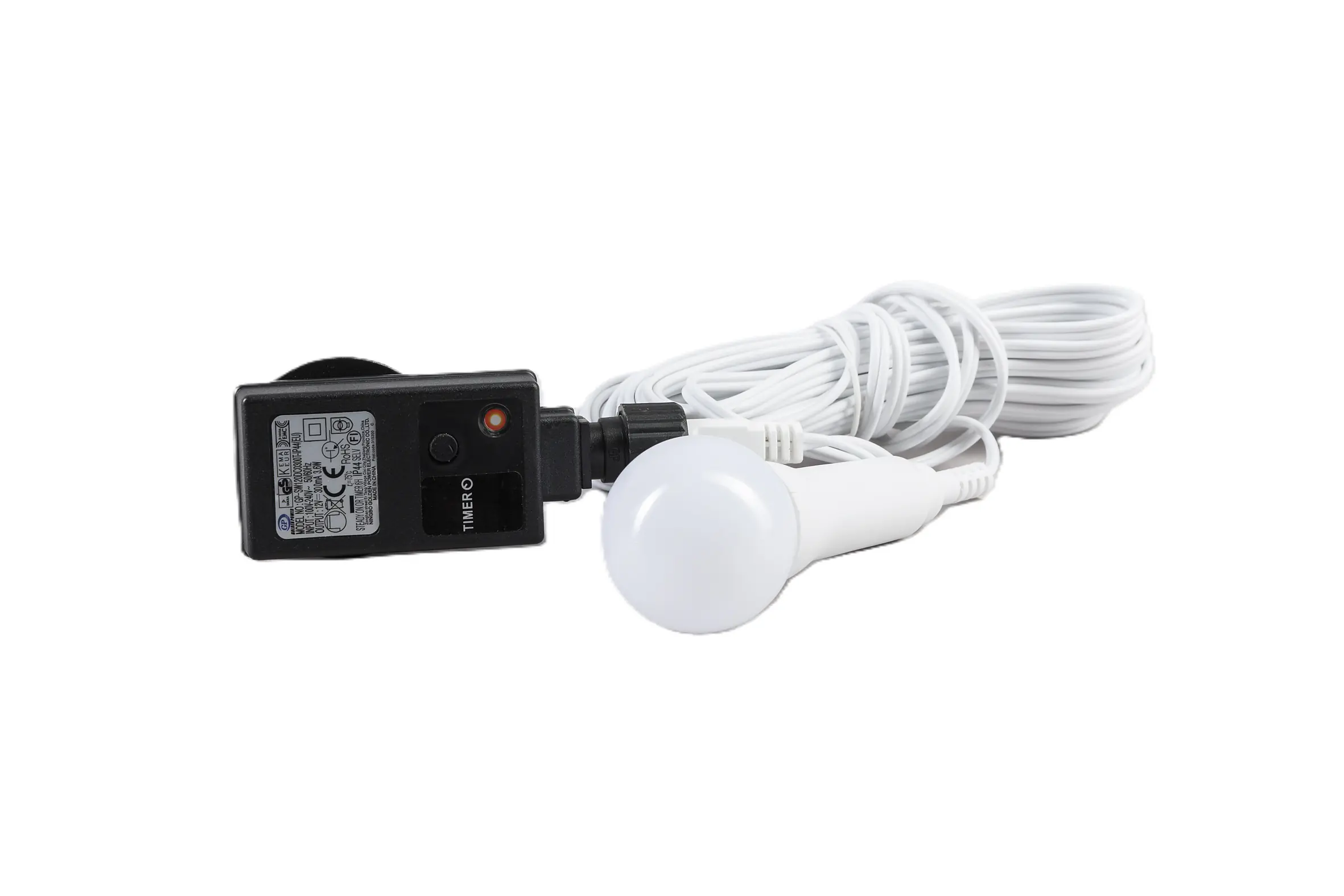 HGD Außenkabelset mit LED-Beleuchtung & Timer für 35 cm Sterne 7 m 