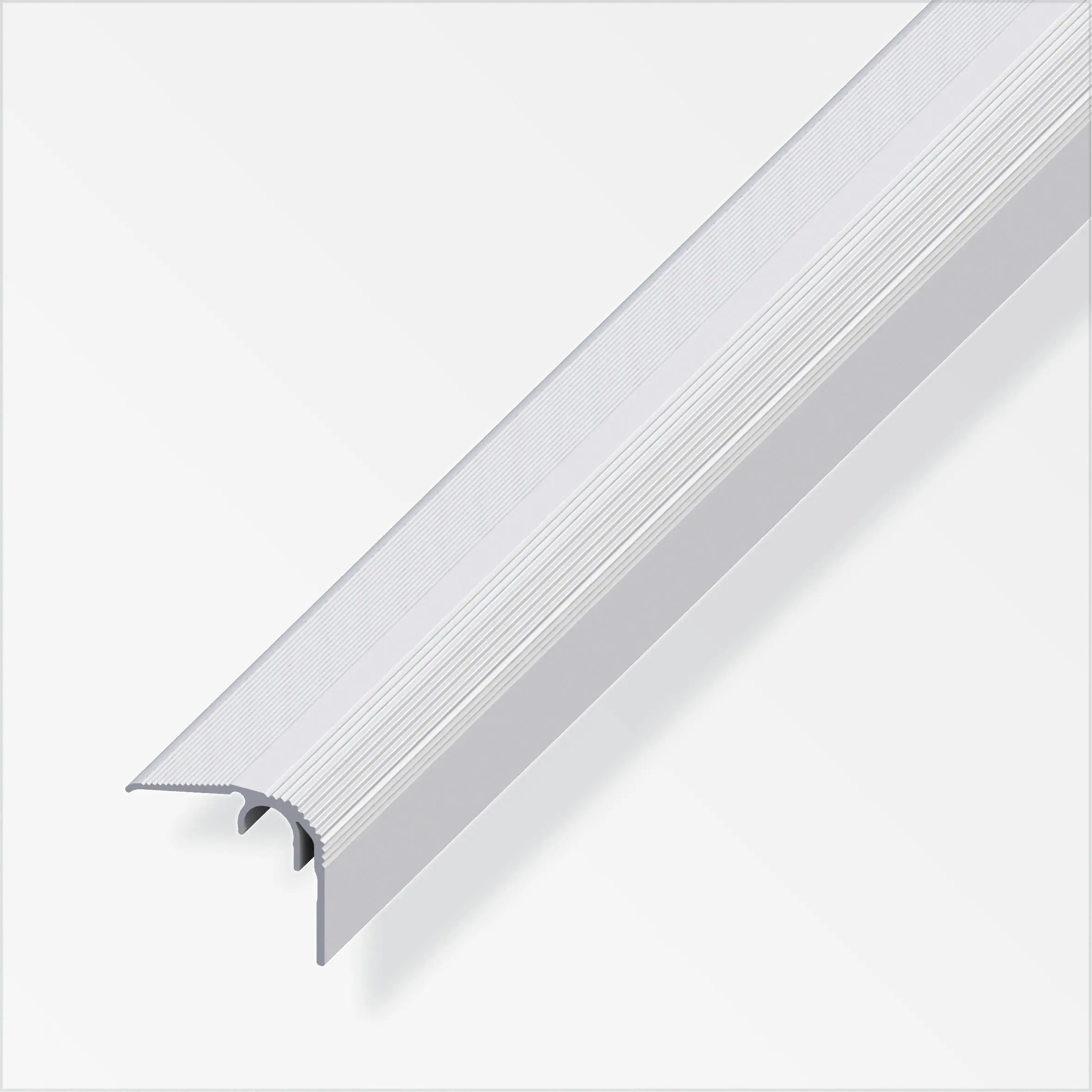 alfer Abschluss-Profil, 27 mm 2 m, 32 x 27 mm Aluminium eloxiert silber