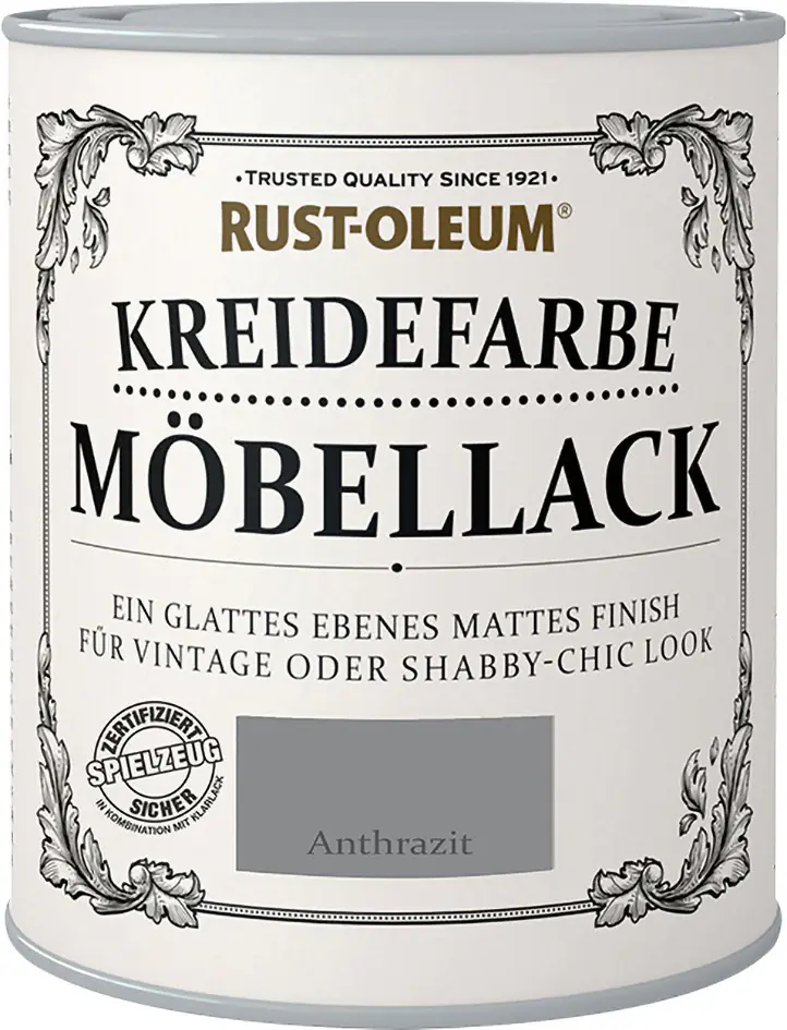 Rust-Oleum Kreidefarbe Möbellack 125 ml anthrazit