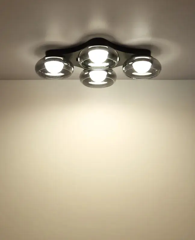 Globo Deckenleuchte Carlene 65 x 10 cm schwarz matt