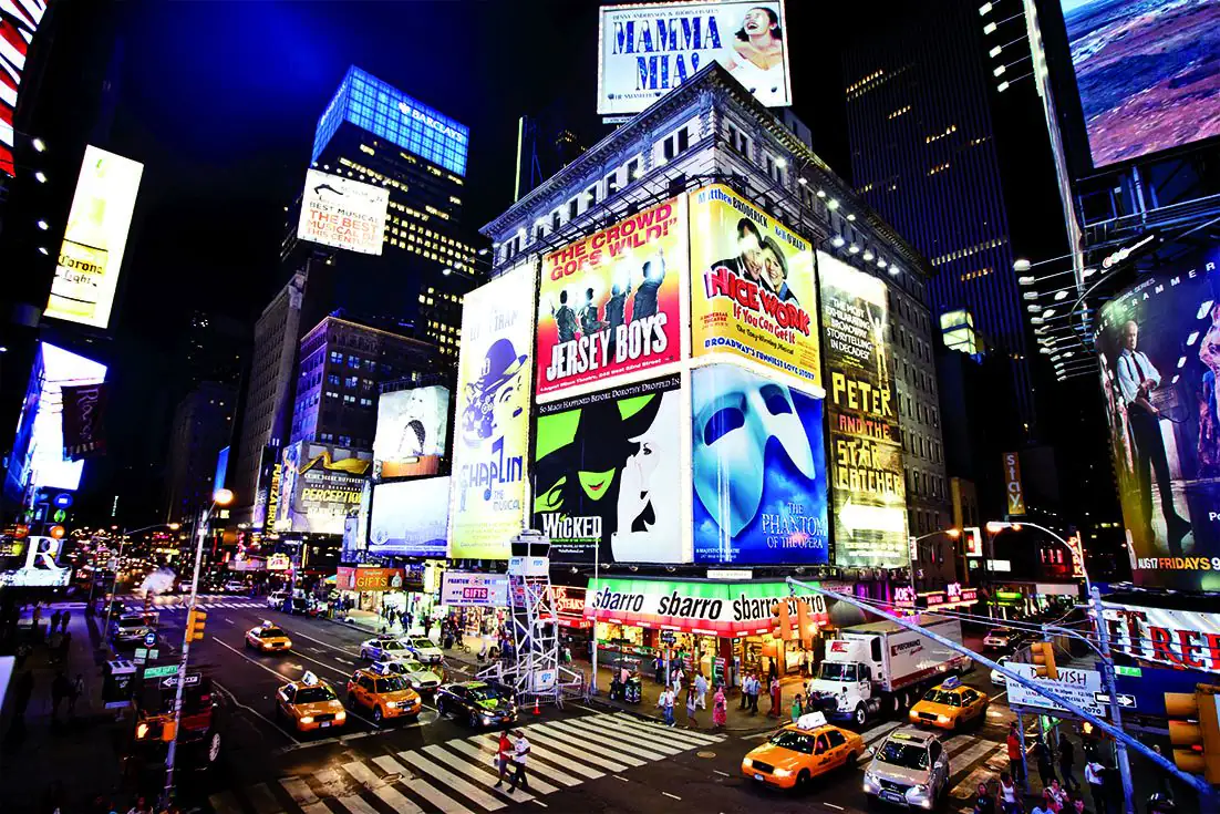 papermoon Vlies- Fototapete Digitaldruck 250 x 180 cm New York Time Square