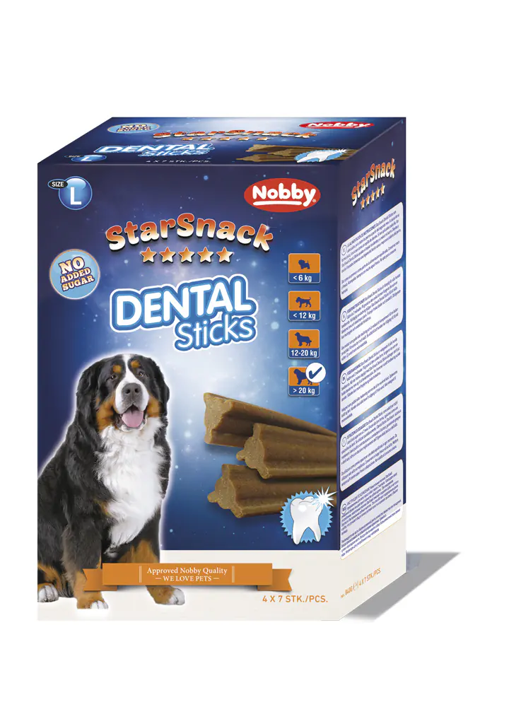 Nobby Hundeleckerli StarSnack Dental Sticks groß 28 Stück