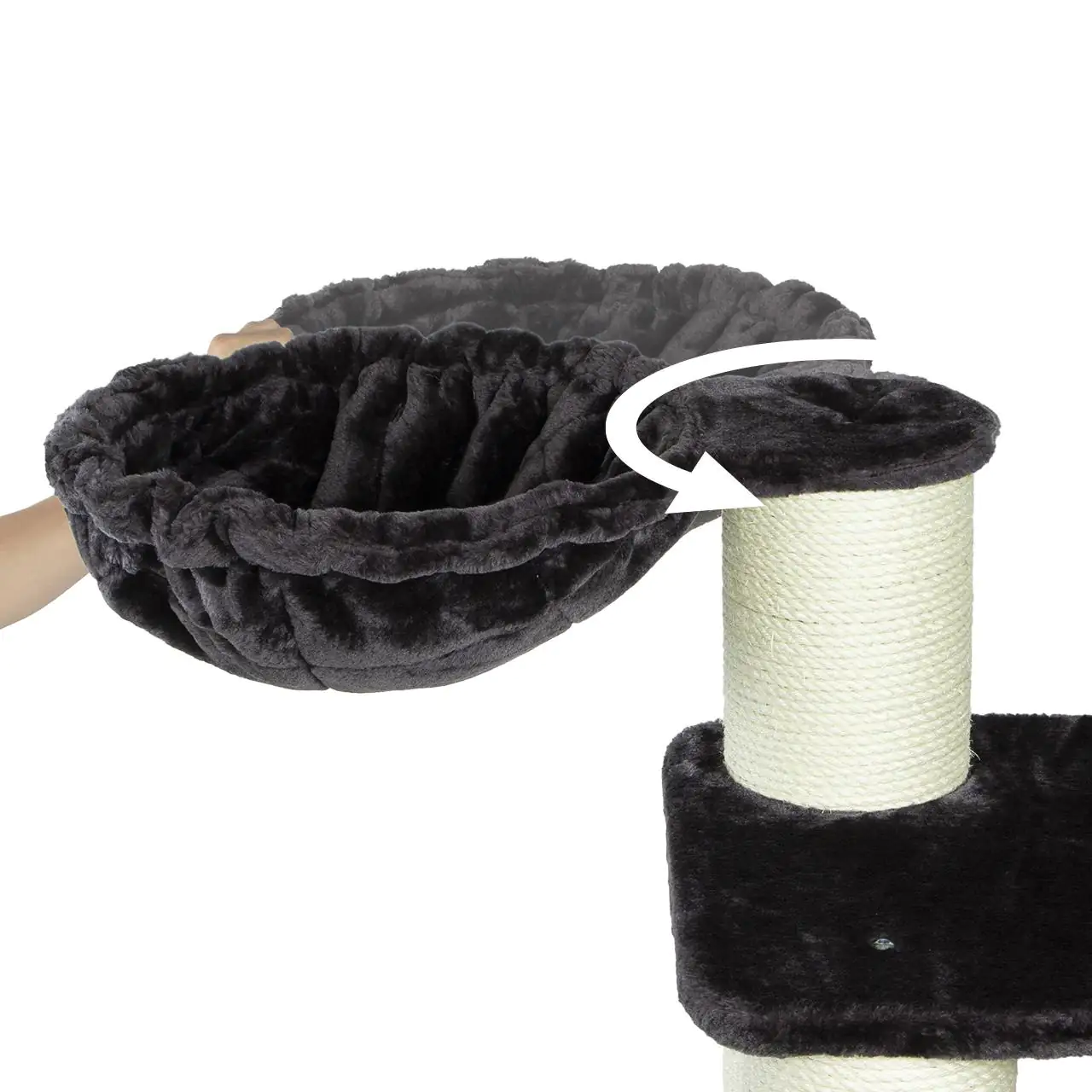 Katzenkratzbaum Brockville H 163 cm anthrazit Katzenkratzbaum Brockville H 163 cm anthrazit