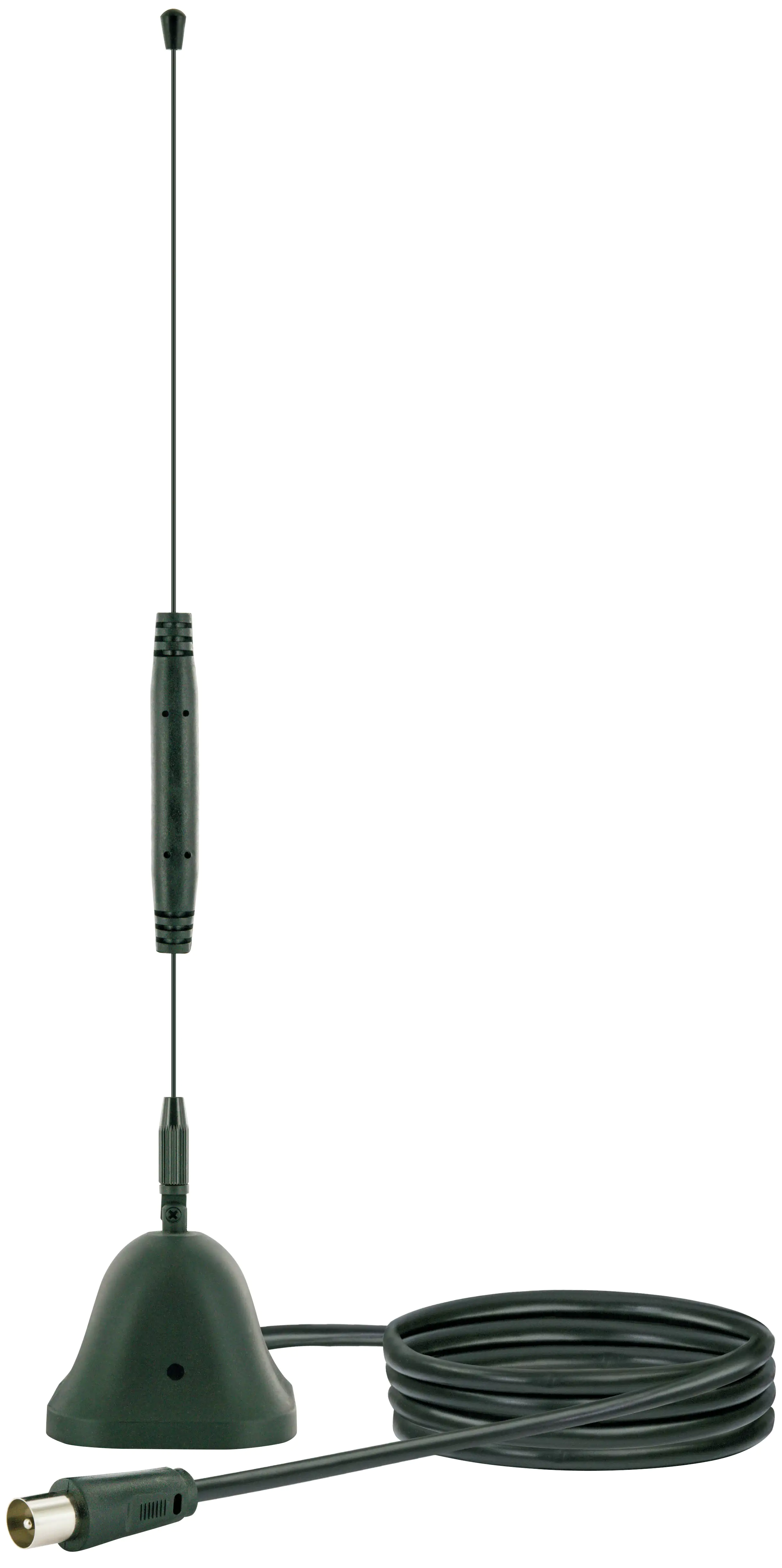 4004005040401 Schwaiger DVB-T2 HD Stabantenne (aktiv) Kabel 1,2m, schwarz