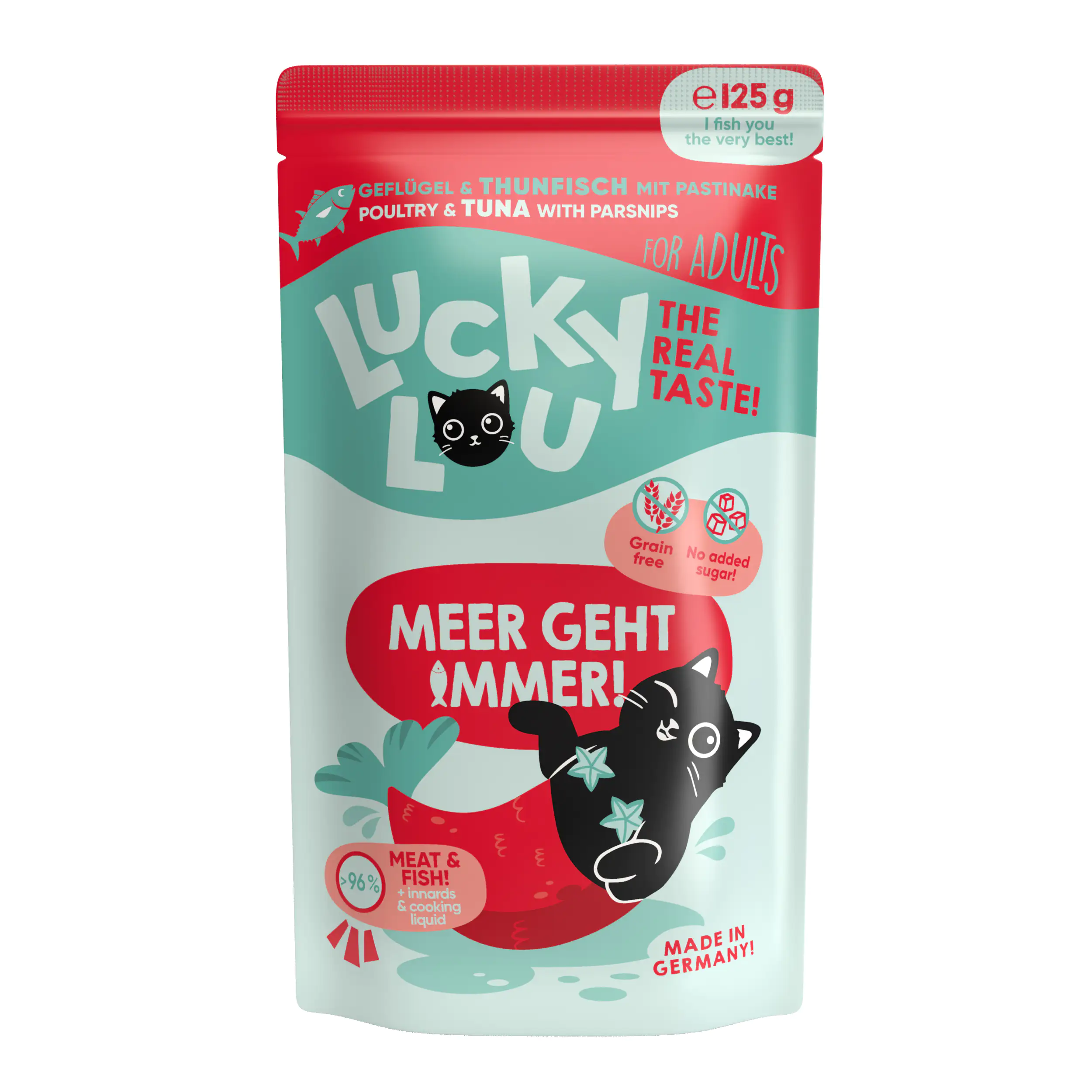 Lucky Lou Katzenfutter Geflügel und Thunfisch 125 g